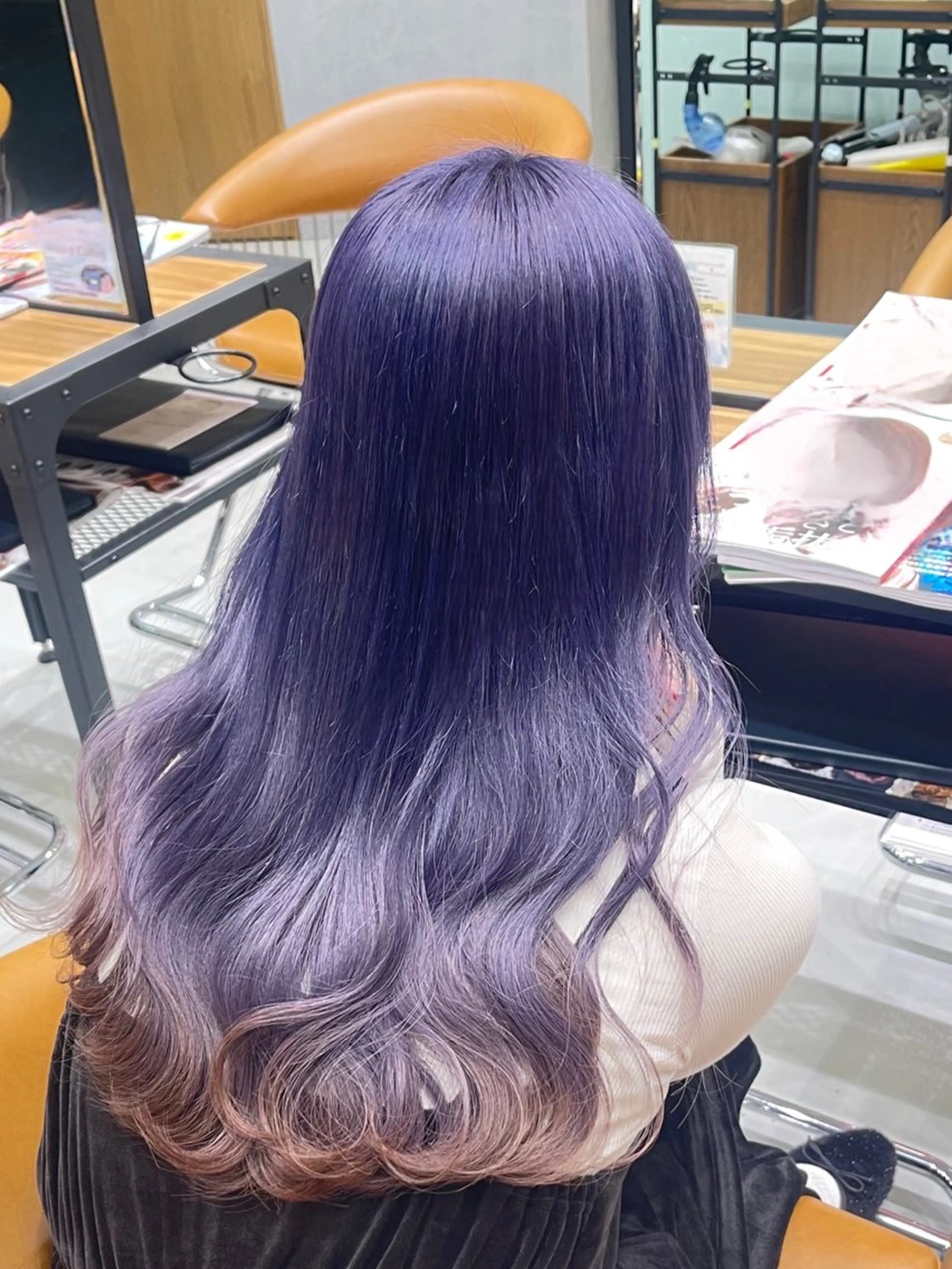 ロング パープルカラー FORTE MiLA 新居尚志のヘアスタイル