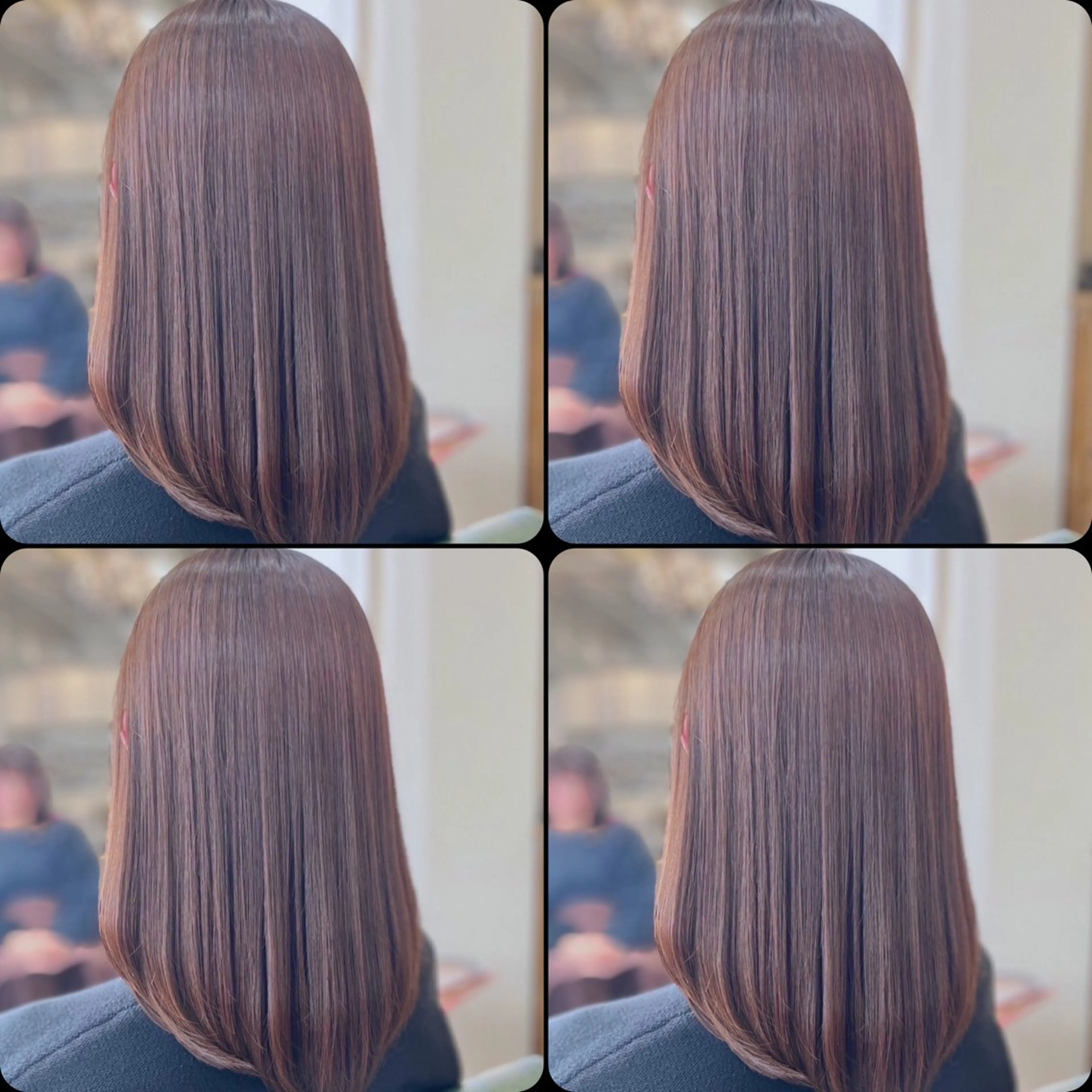 ミディアム トリートメント 酸熱トリートメント ヘアカラー トリートメント ❤︎大人シック ベージュrihoのヘアスタイル