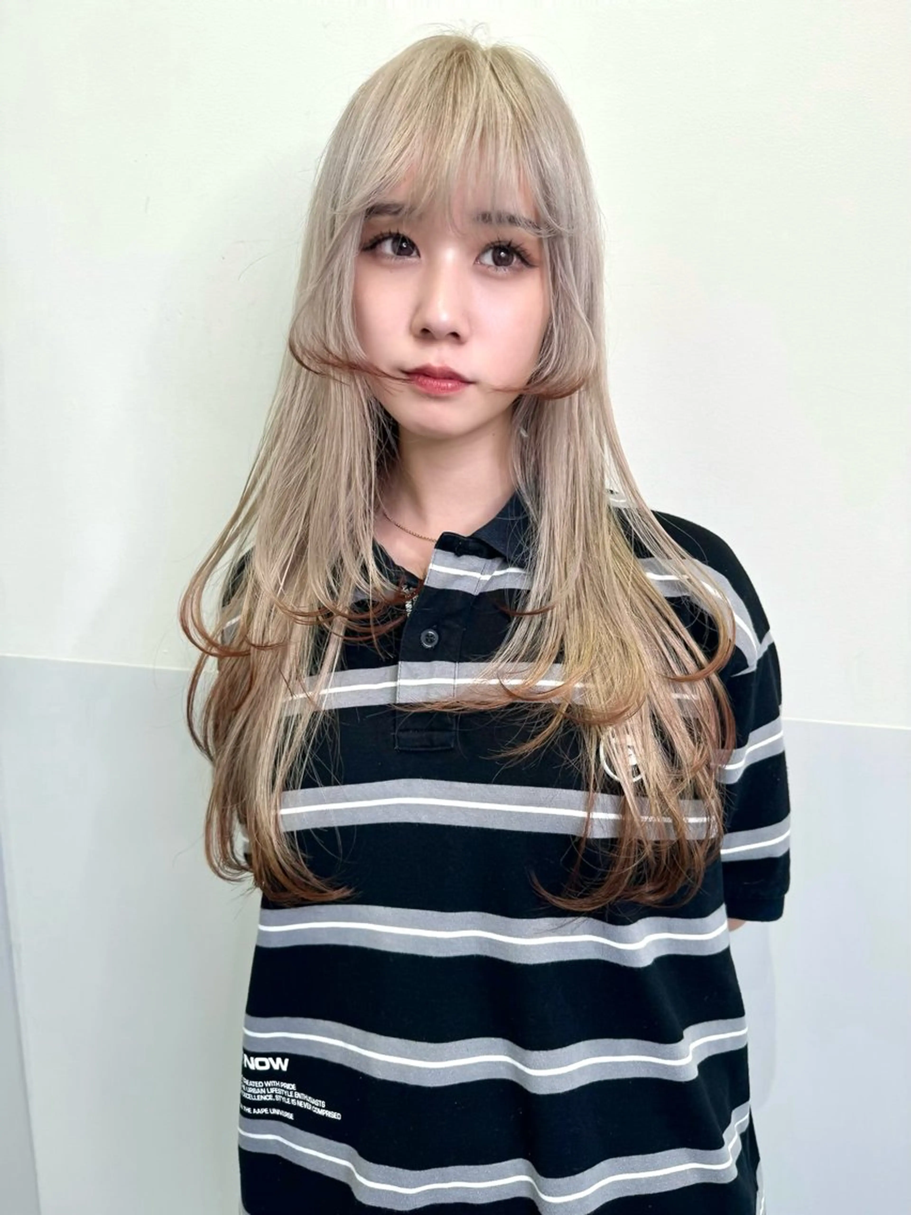 ミディアム カラー カット ヘアカラー トリートメント SALOWIN所属・ブリーチ🔑 ボブ✨レイヤーのヘアスタイル