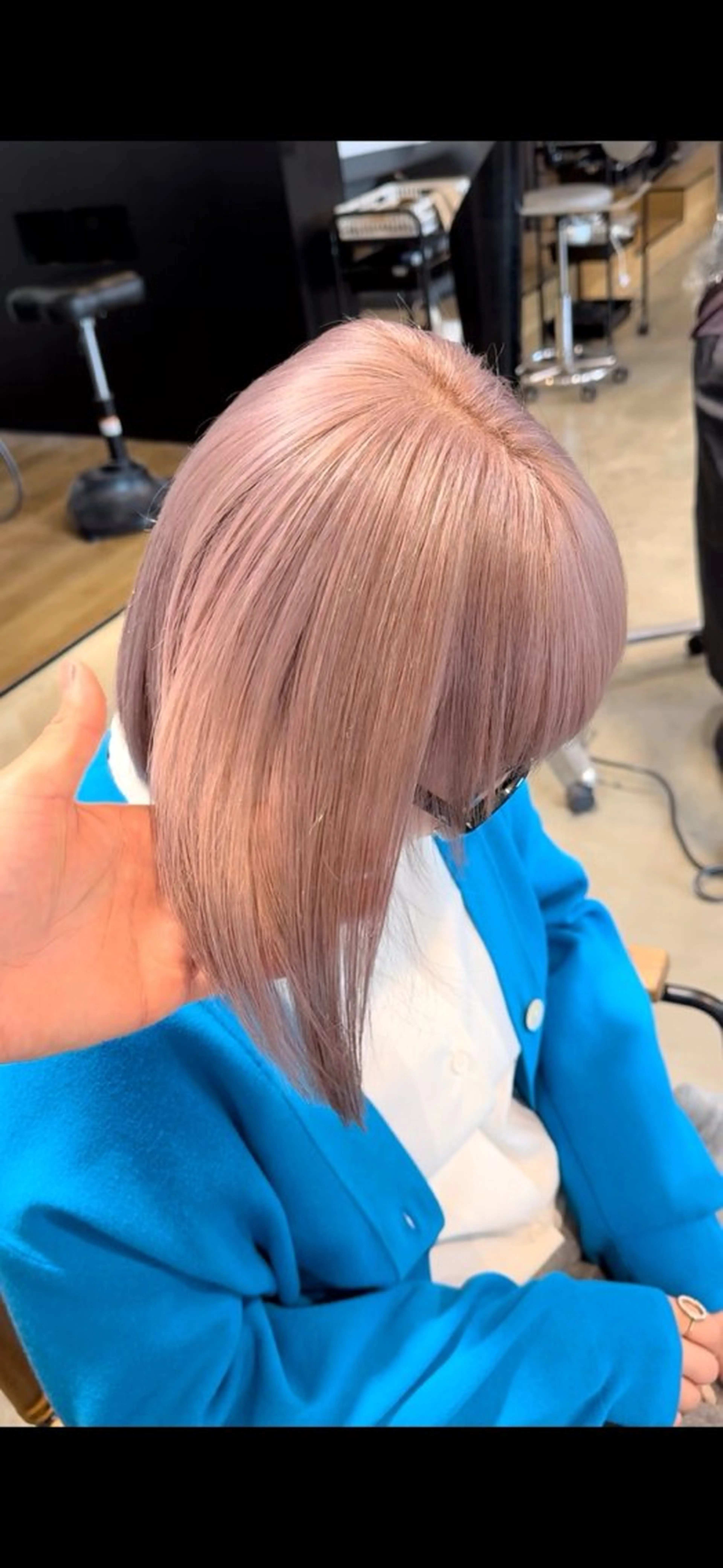 ショート カラー ブリーチ ピンクカラー ホワイトピンク 各務原/カラー/ブリ ーチお任せください!のヘアスタイル