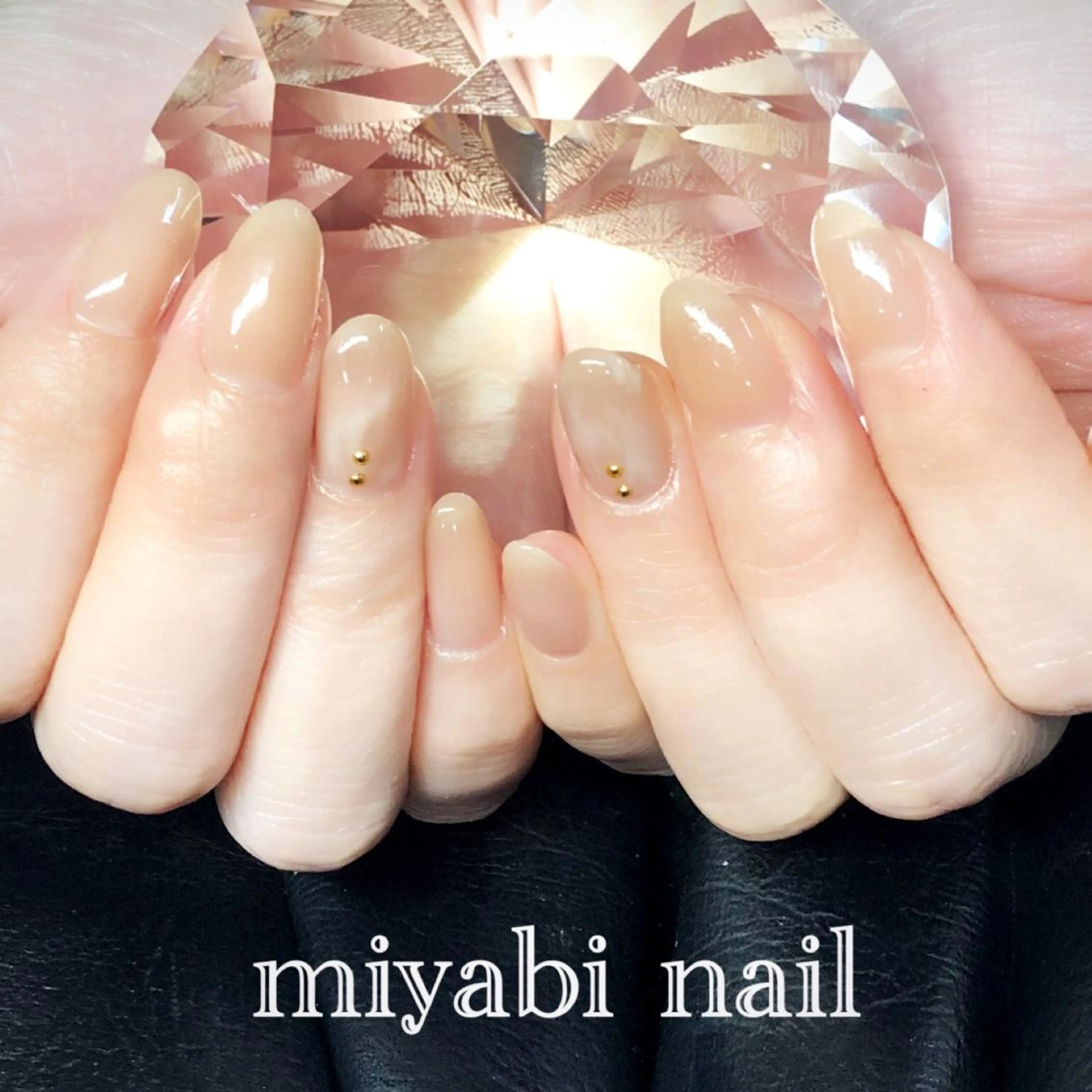 ネイル アートネイル ジェルネイル 大理石ネイル(マーブル) ニュアンスネイル シンプルネイル ハンドネイル miyabi nail 桂川駅近くのネイルデザイン