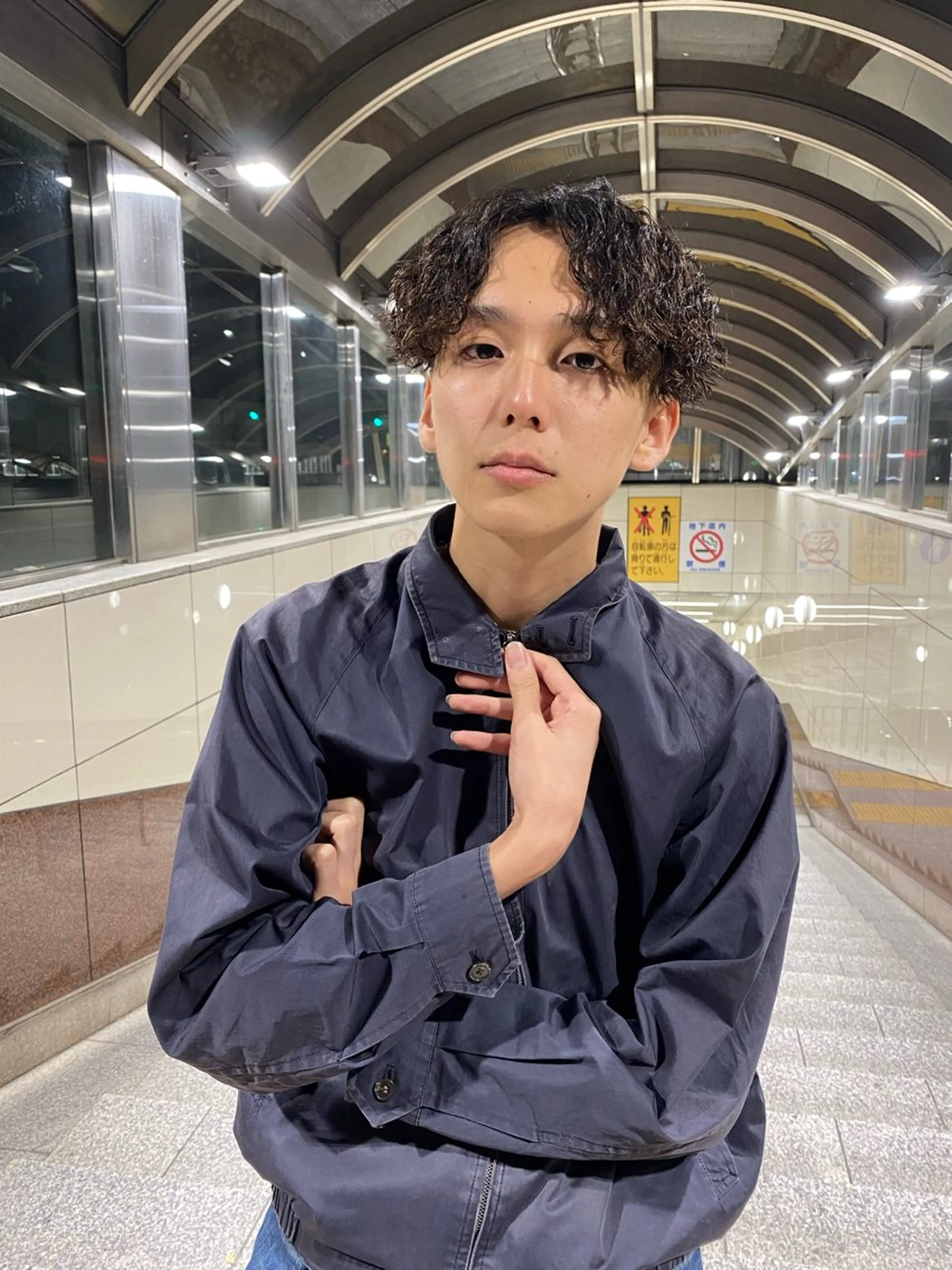 ミディアム パーマ メンズ 7Bridge所属・7Bridge 小西貫太のヘアスタイル