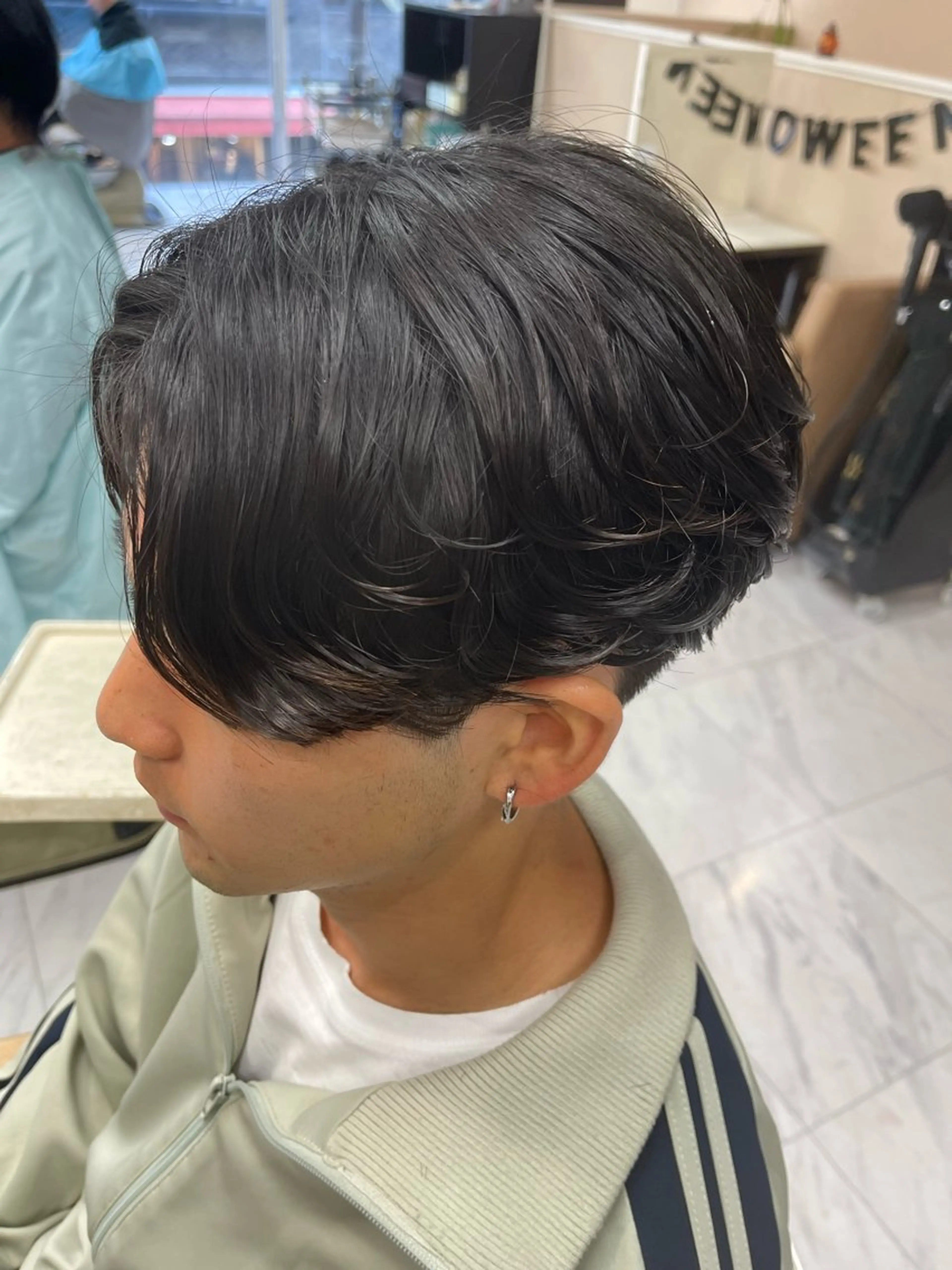 ショート パーマ メンズ メンズパーマ ニュアンスパーマ カット パーマ トリートメント 🌻メンズカット 落合諒🌻のヘアスタイル