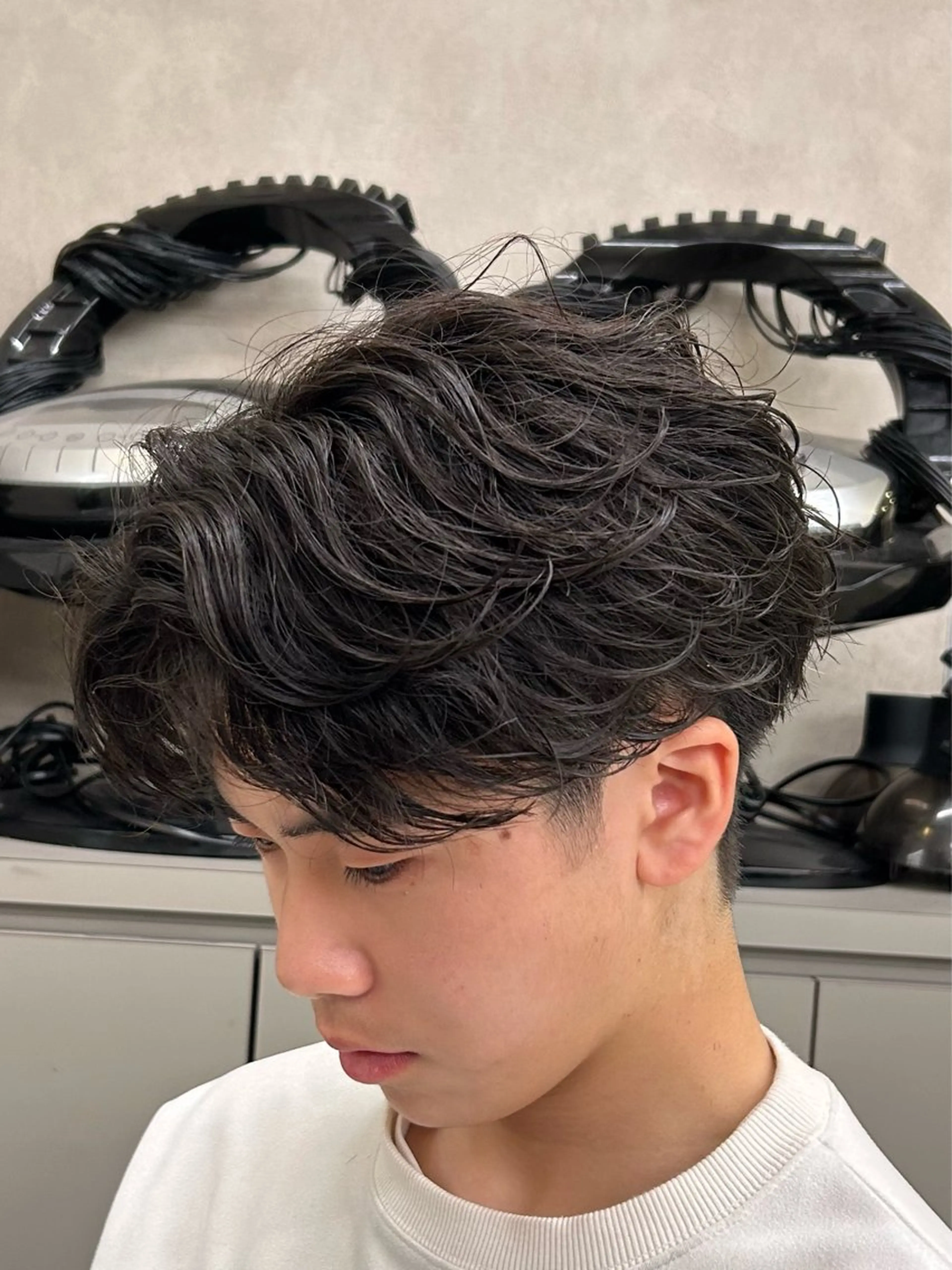 パーマ メンズ カット パーマ 🔷メンズセンターパ ートTAKUMI🔷のヘアスタイル