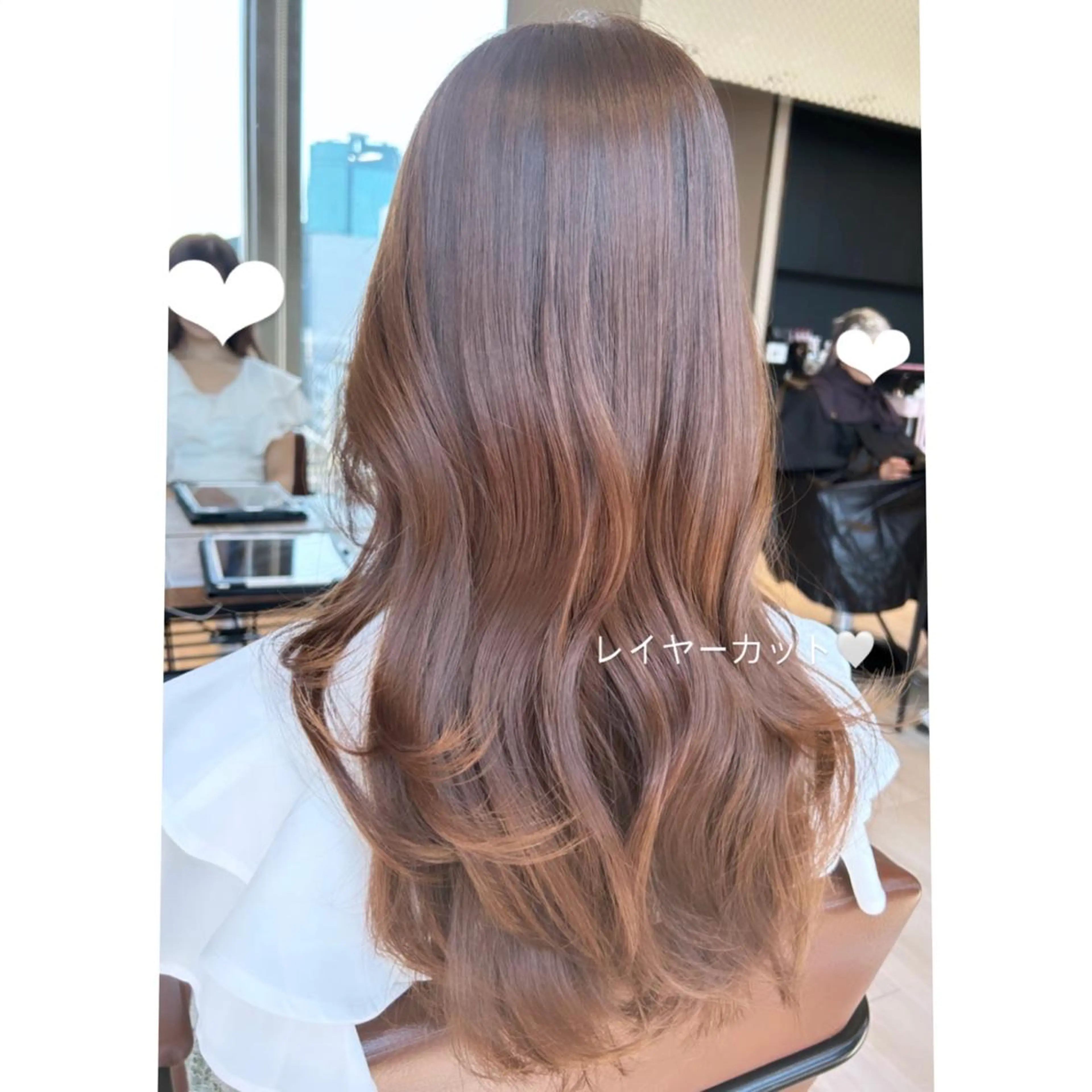 ロング カラー くびれヘア 韓国風ヘア レイヤーカット 🍼顔周りカット/ レイヤー/小川華奈のヘアスタイル