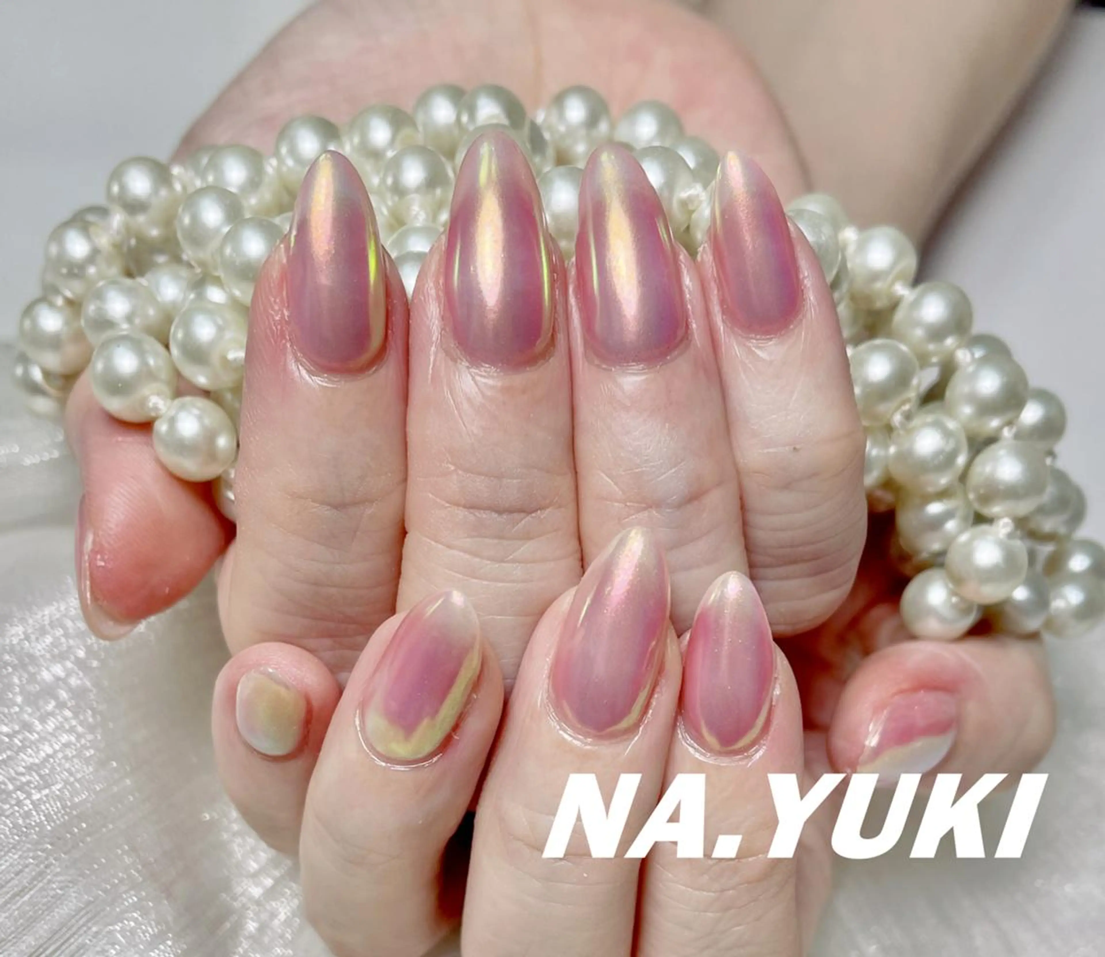 オフなしオーロラ/マグネット/ミラーワンカラー(ジェルオフあり＋500円)の写真