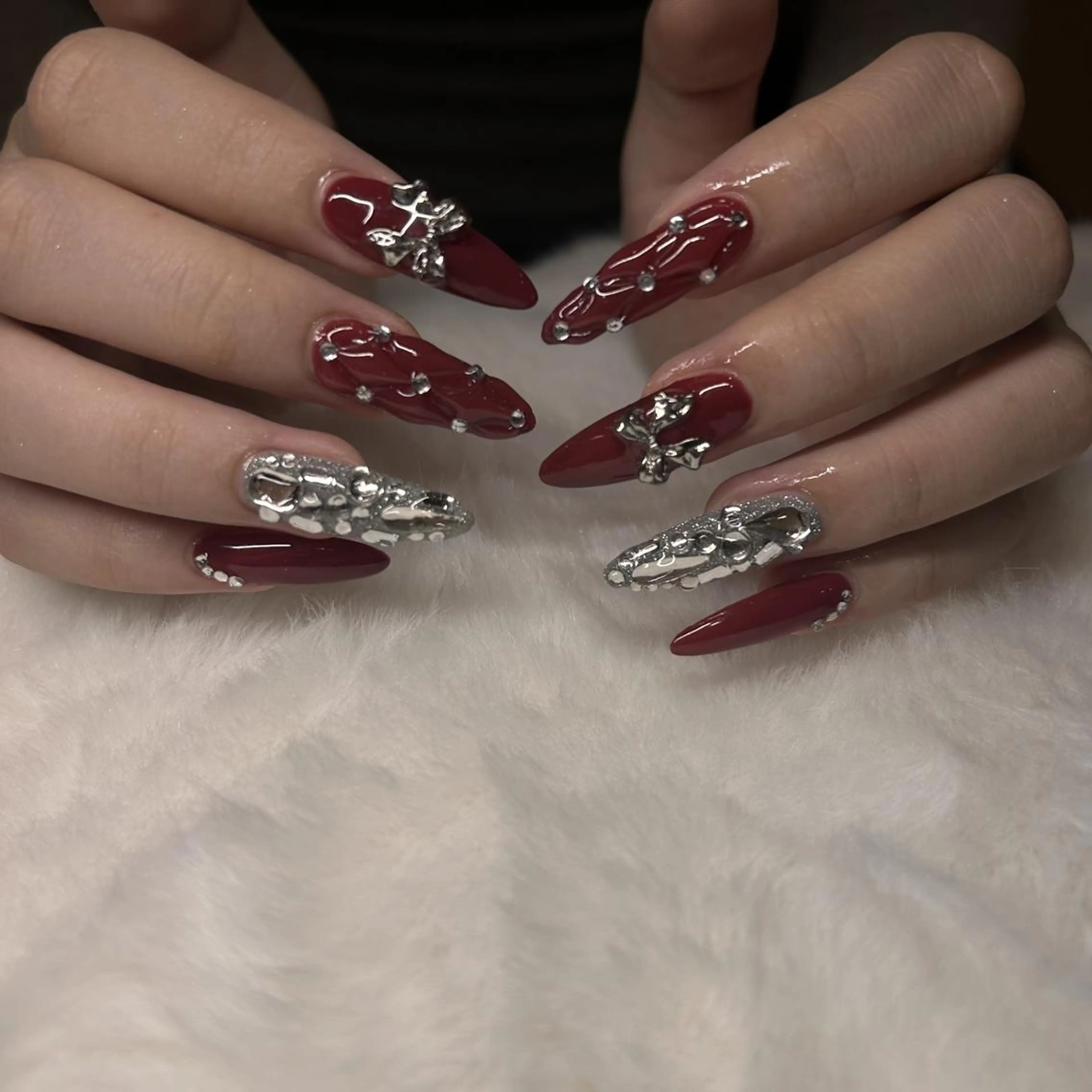 ✨️ロングネイル✨️【長さだし10本】持ち込みデザイン(オフあり)の写真