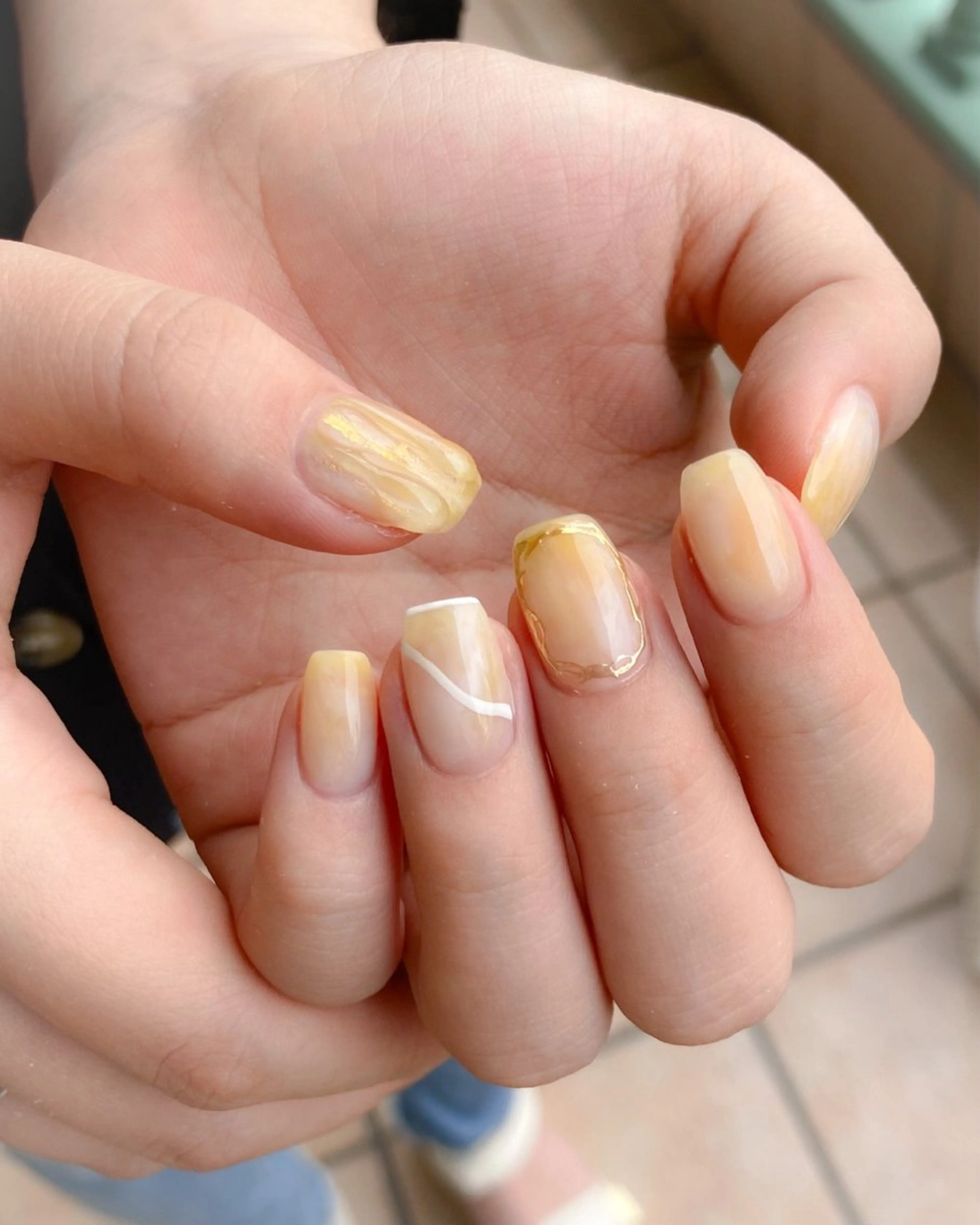 ネイル ニュアンスネイル nail salon neige所属・ジェムネイル Risa.のネイルデザイン