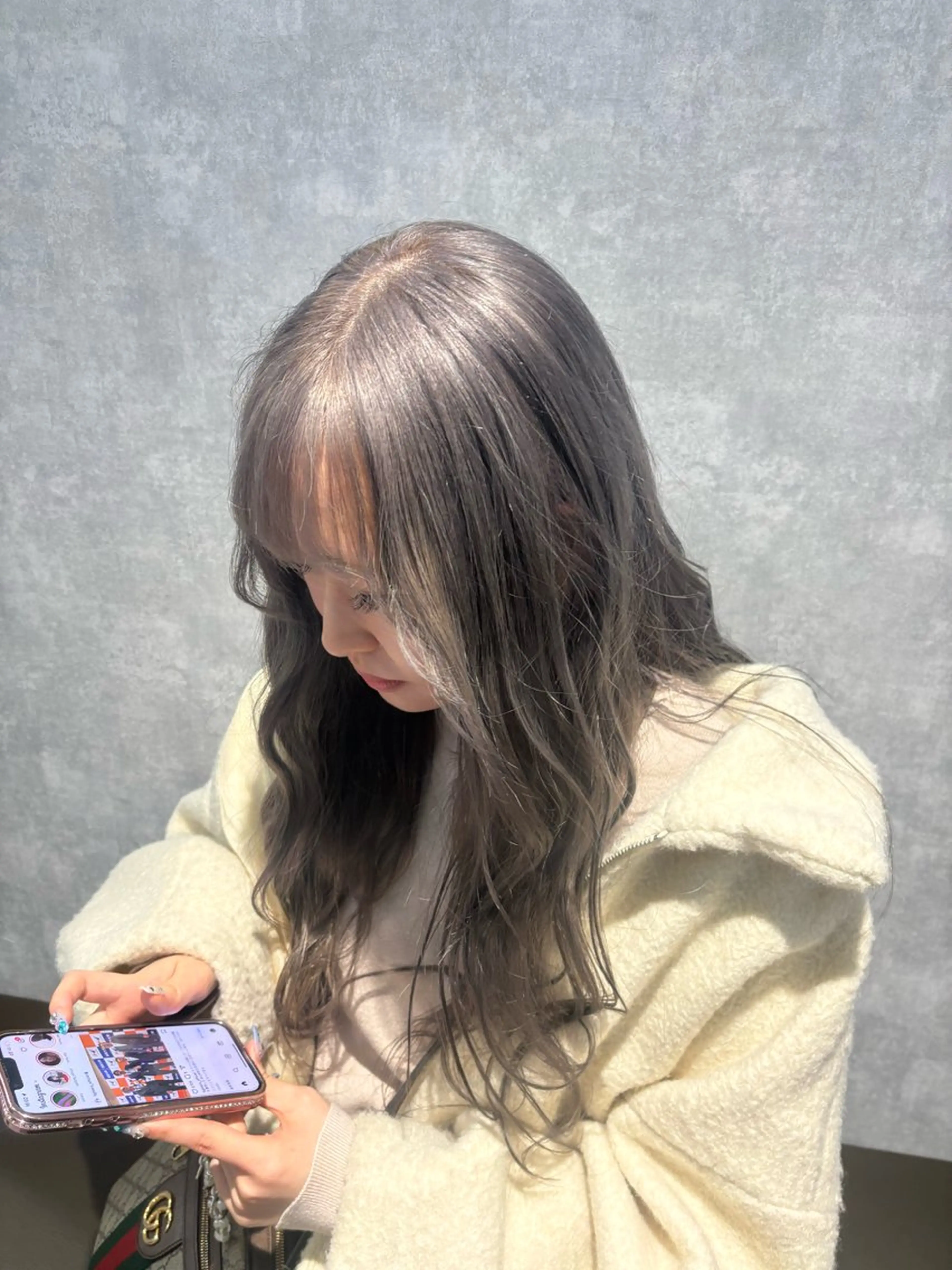 ロング カラー カット ヘアカラー トリートメント 🌐NATSUMI 🌐【寒色カラー】のヘアスタイル