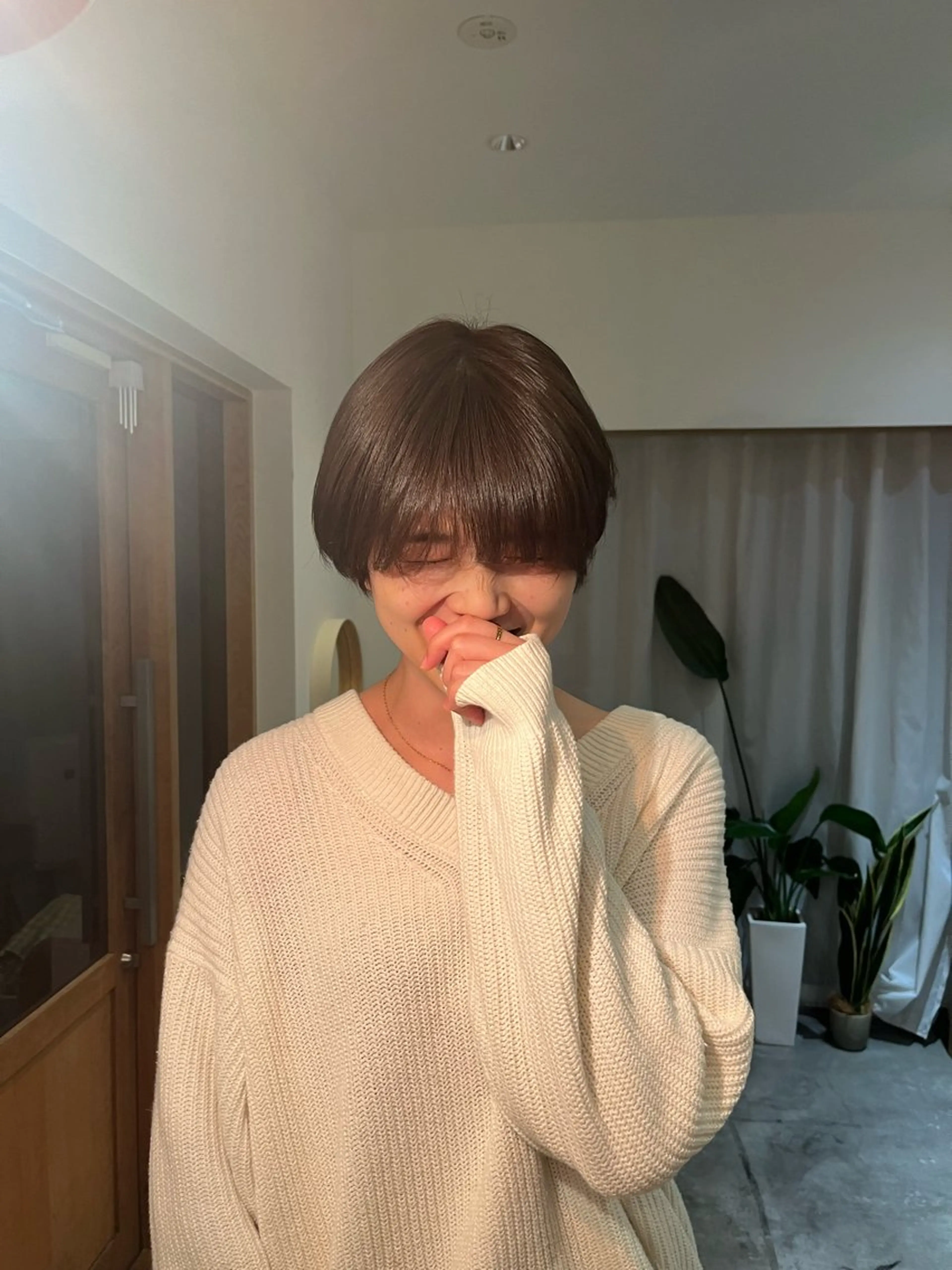 ショート カラー YUI／透明感カラー /レイヤーカット🦢のヘアスタイル