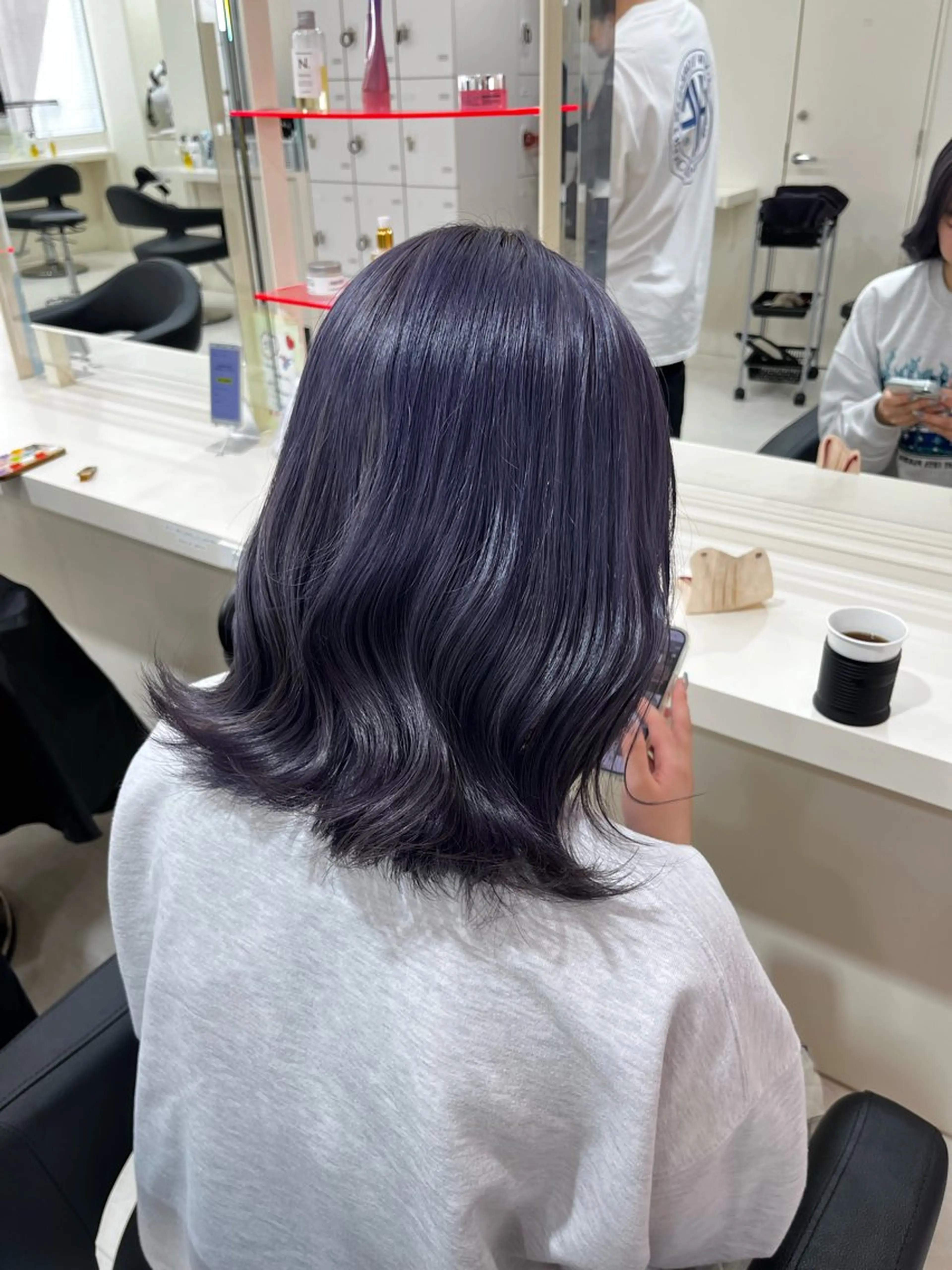 セミロング カラー ハイトーン🌈メンズ カット♡Machanのヘアスタイル