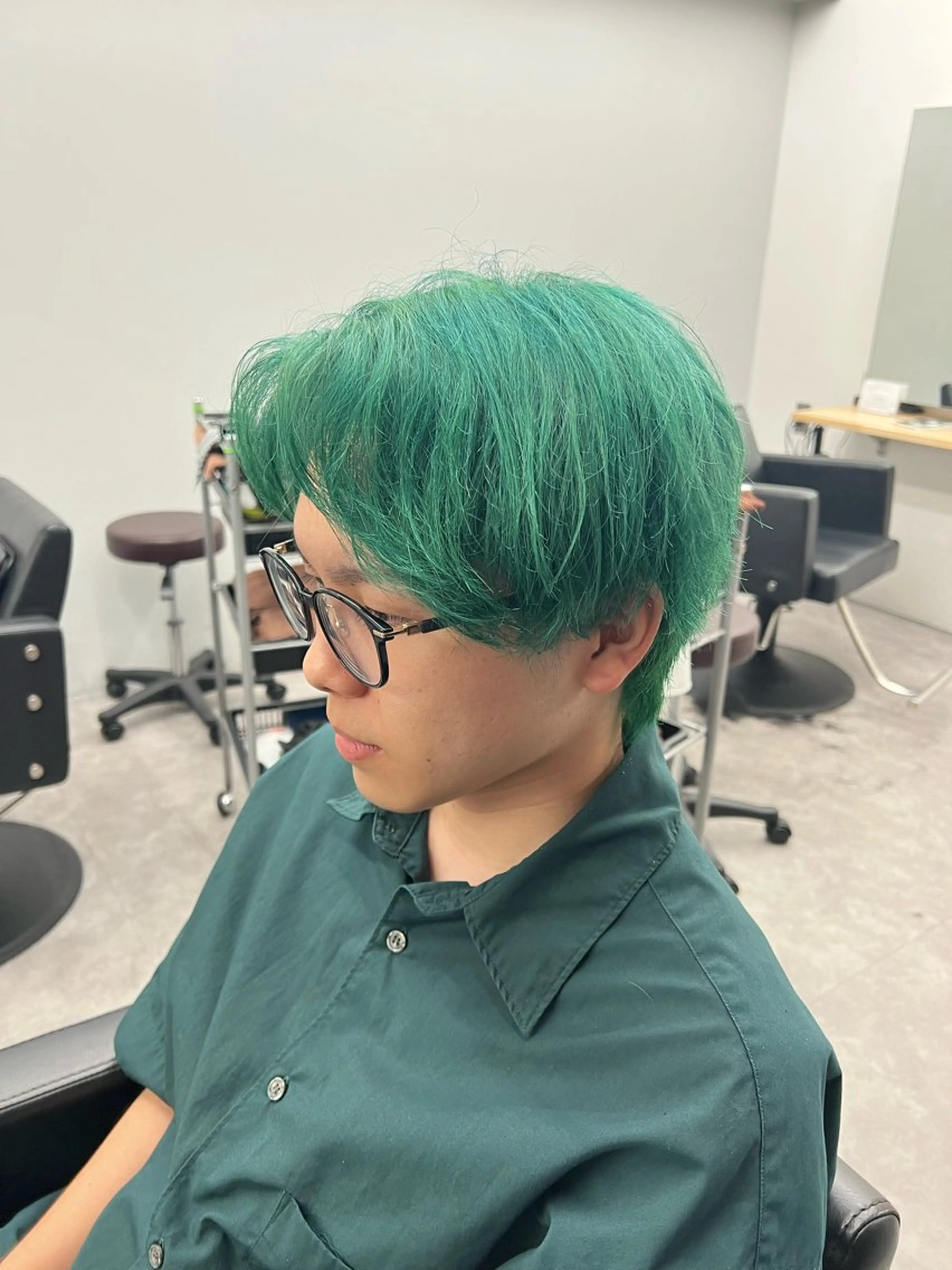 ショート カラー メンズ メンズブリーチ ブリーチ トリートメント 【曲がる縮毛矯正】 モデル募集🙋カツヤのヘアスタイル