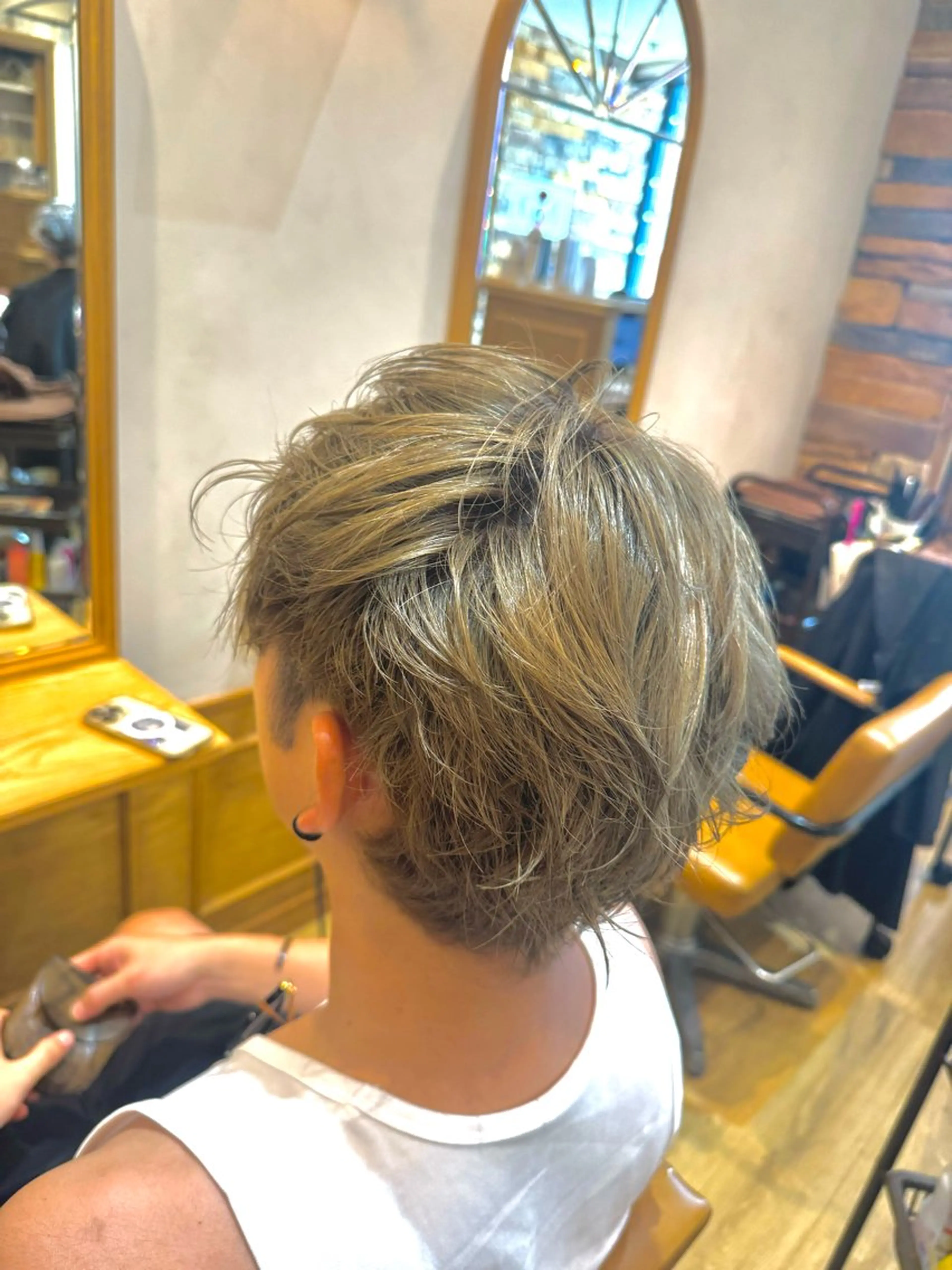 カラー メンズ ヘアカラー 新宿三丁目💜 空陽💙のヘアスタイル