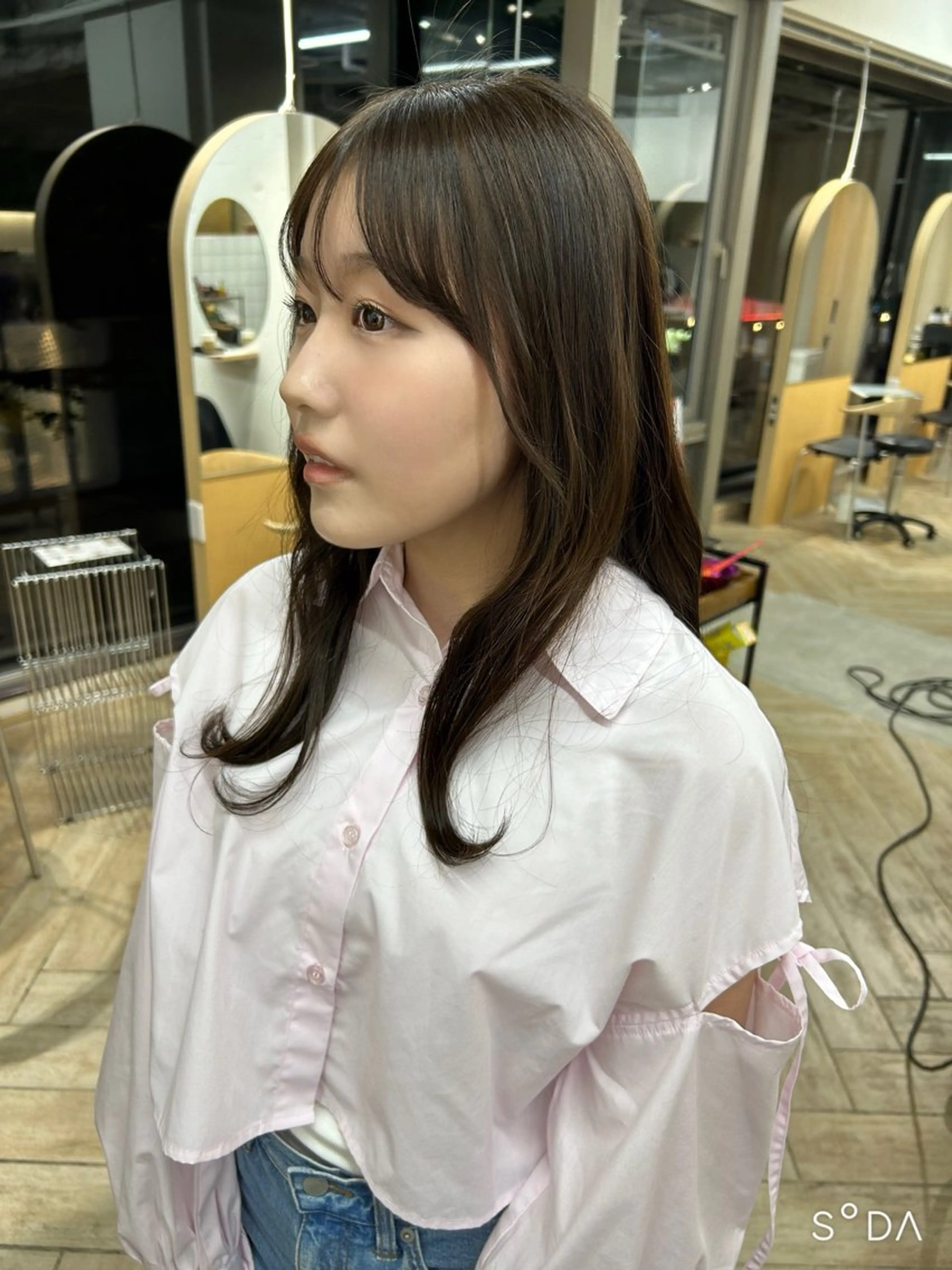 ミディアム カットモデル募集/ 万代/関谷　朋実のヘアスタイル