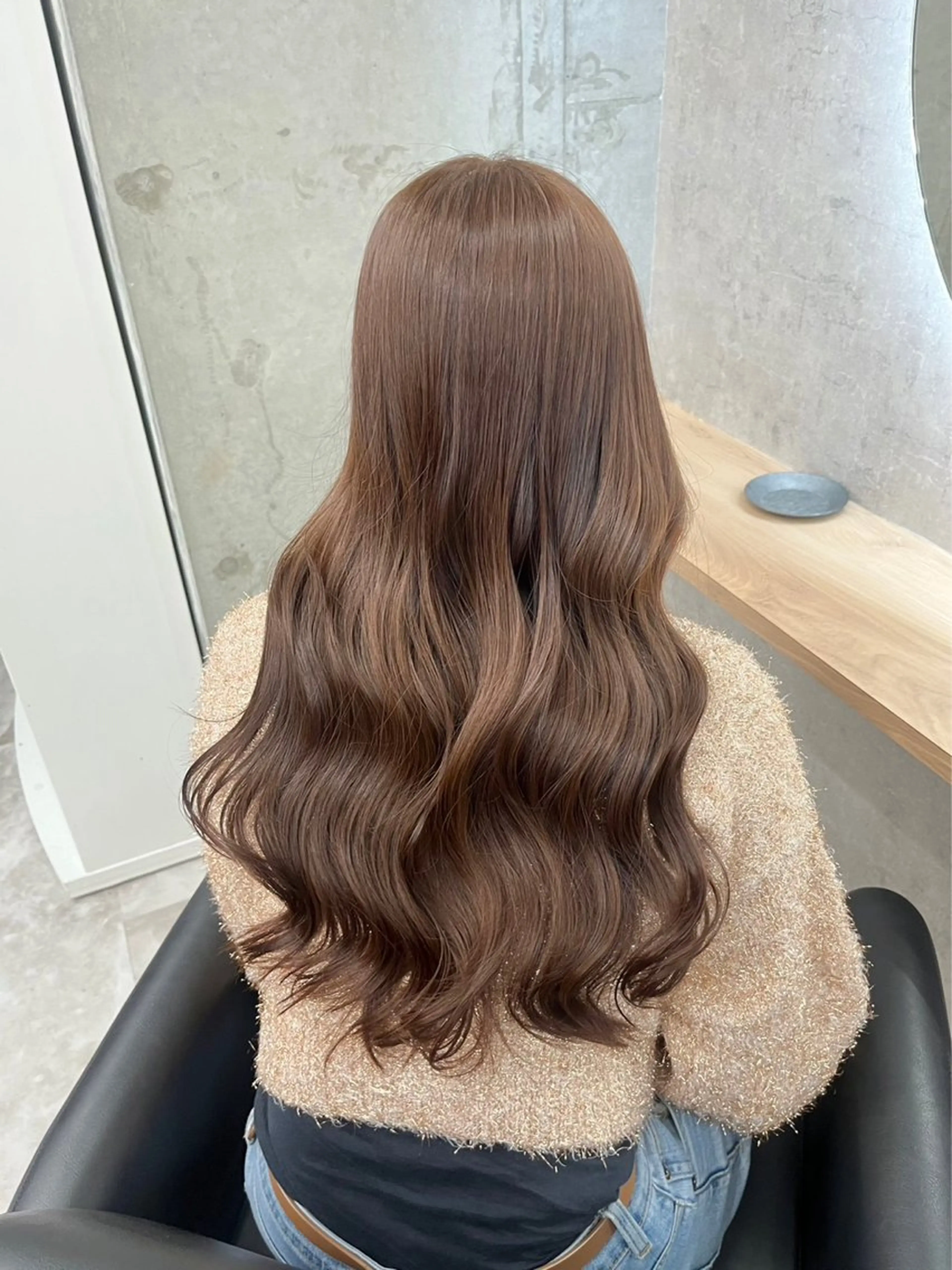 ロング カラー ヘアアレンジ ブラウンカラー 苗代萌/ぷるツヤ髪 🫧/透明感カラーのヘアスタイル