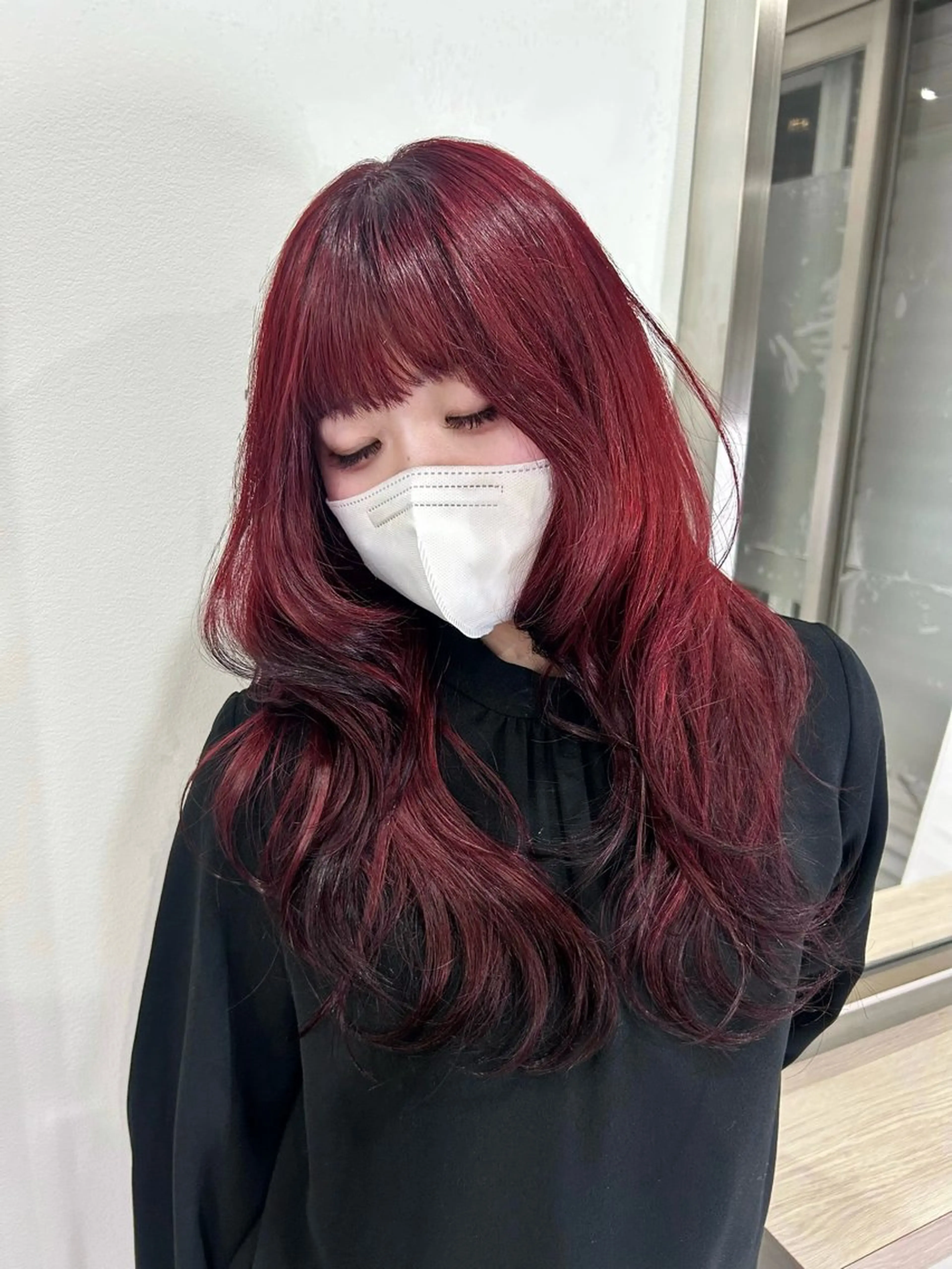 ロング ヘアカラー トリートメント 韓国︎✧網紅ヘア 🩶yuukaのヘアスタイル