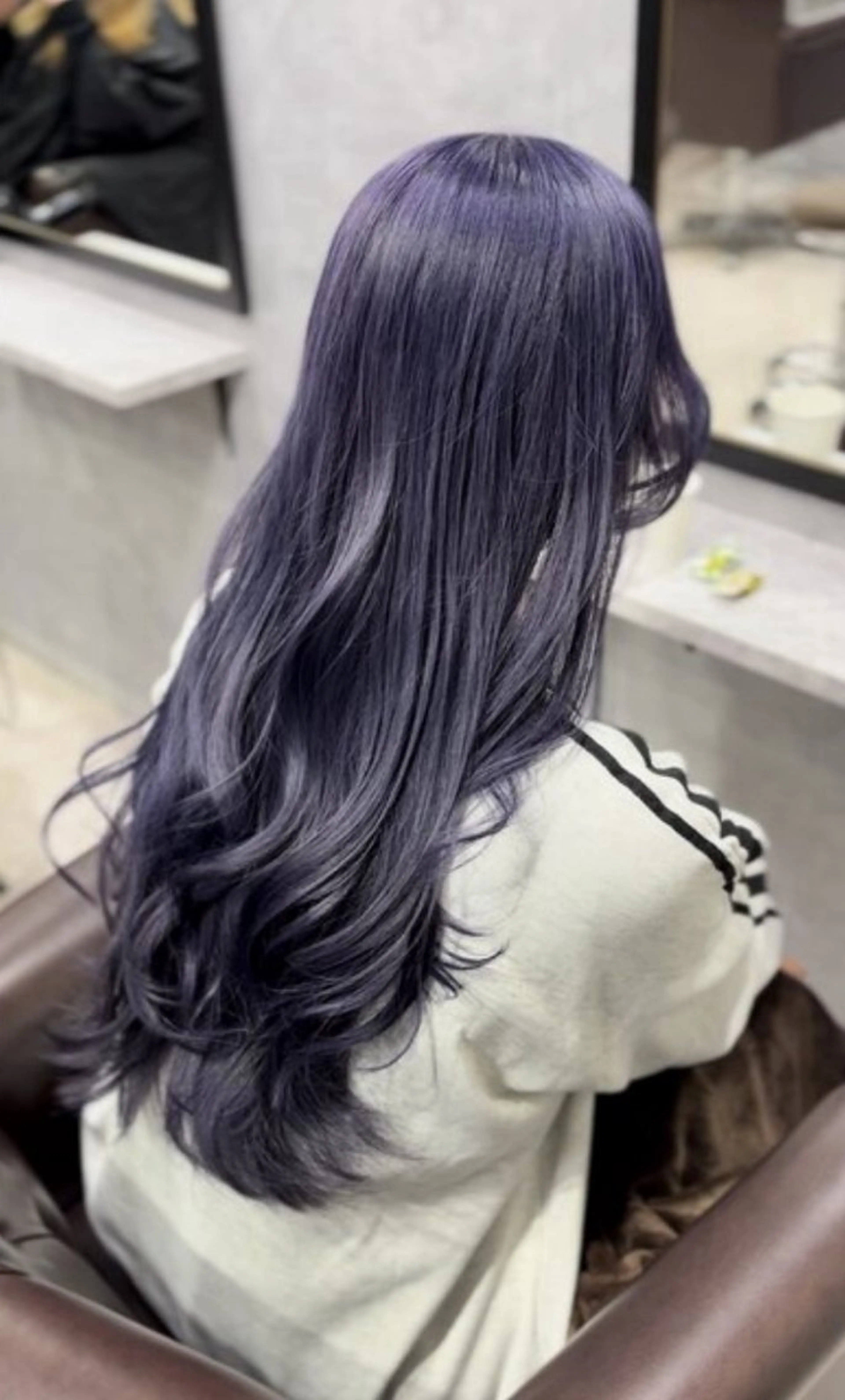 🩵ブリーチありダブルカラー➕トリートメント🩵コテ巻き付き✨️の写真