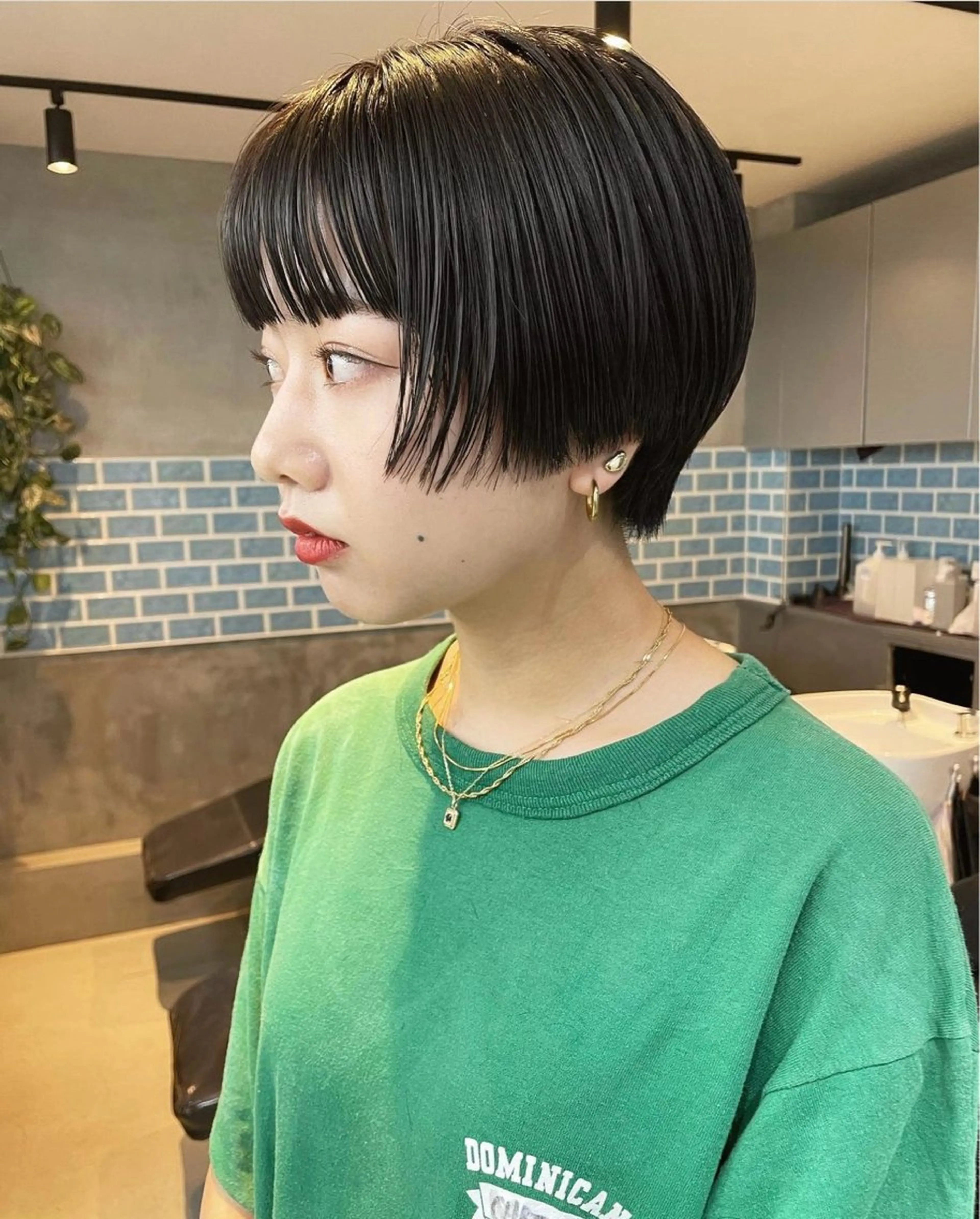 ショート カラー パーマ 縮毛矯正 トリートメント VIE表参道所属・艶感カラー🫧縮毛 矯正🌟りょおのヘアスタイル