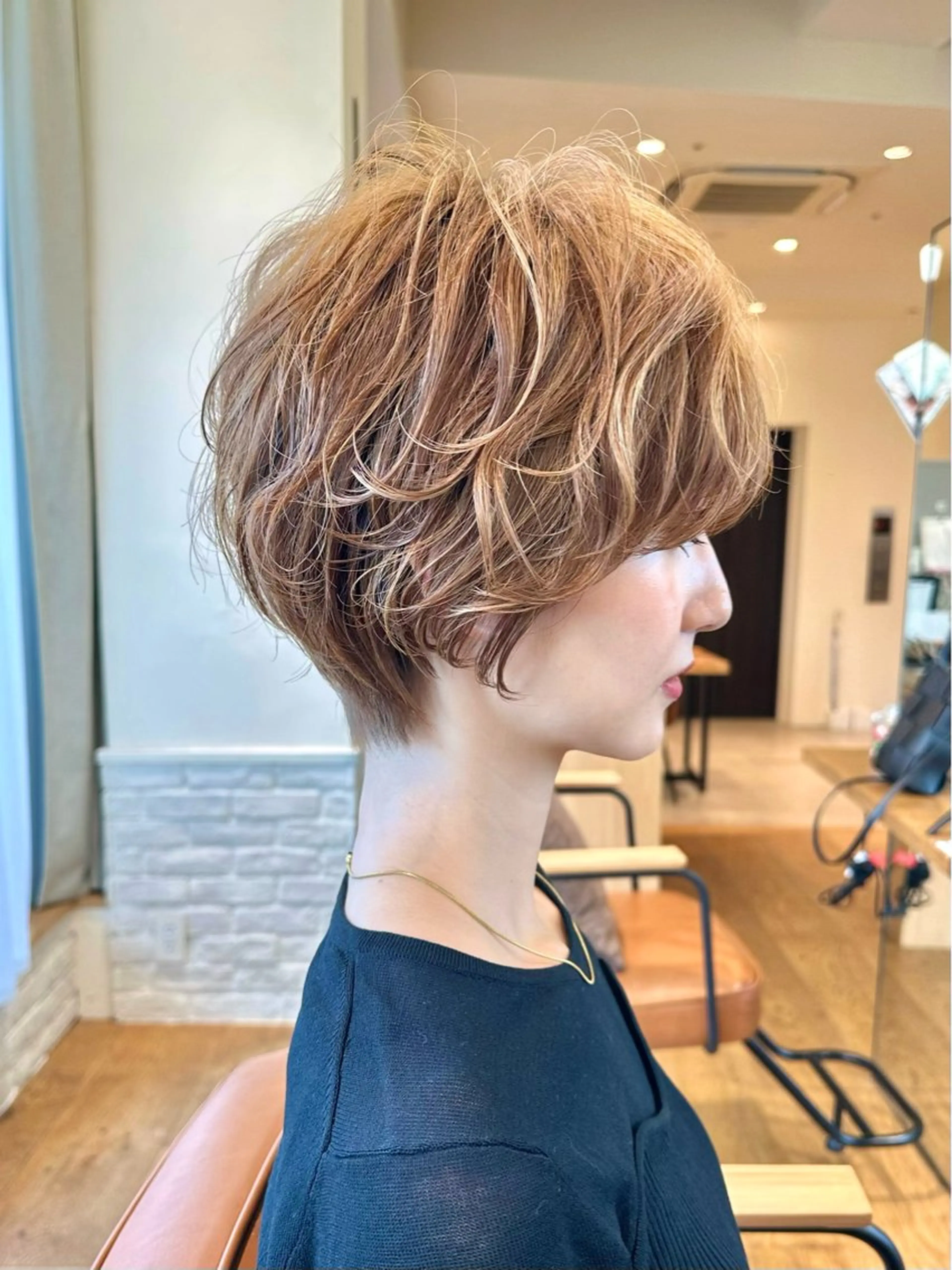 🟤ショートカット➕トーンアップカラー🟤の写真