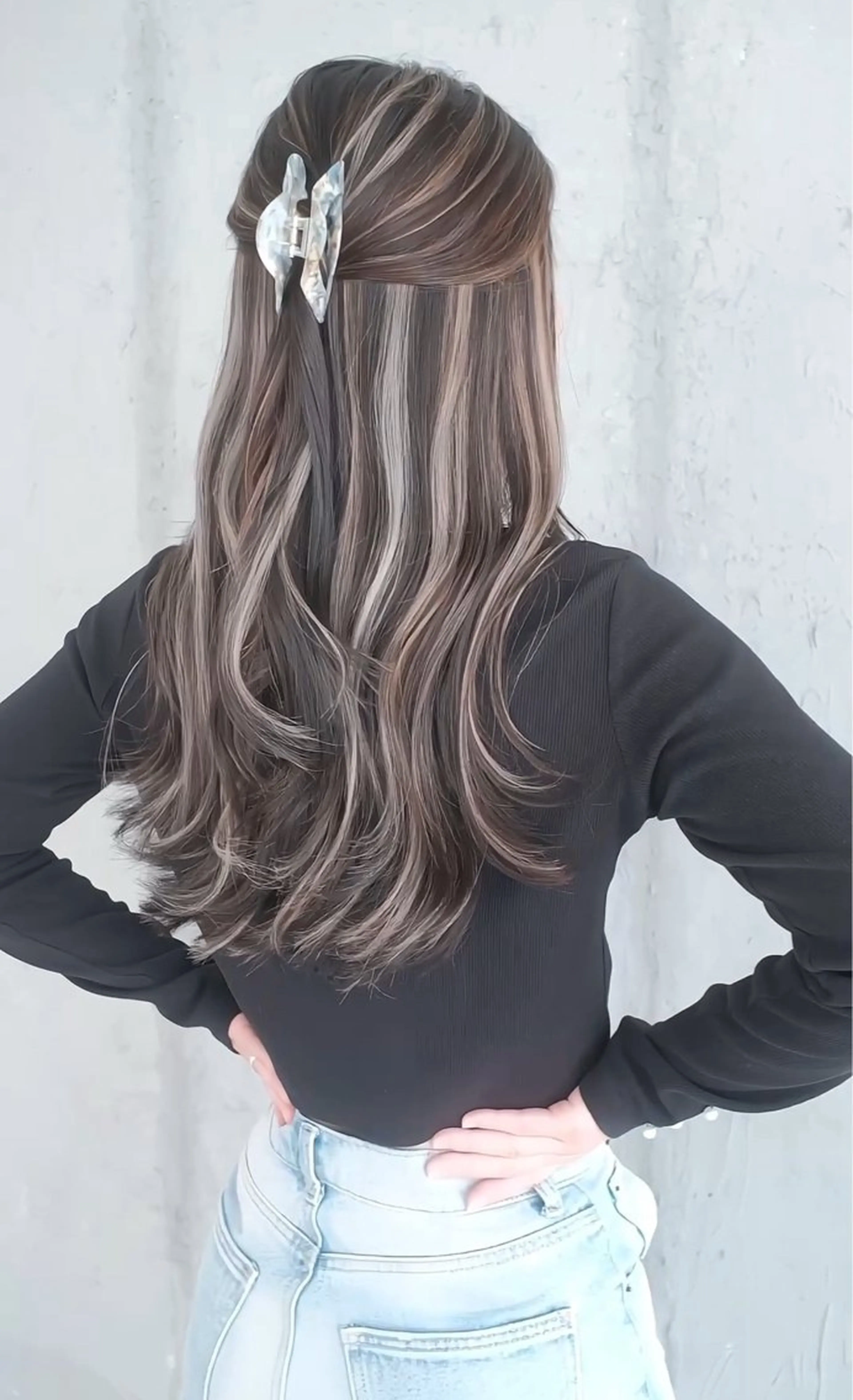 ロング カラー デザインカラー ハイライトカラー ハイライト ヘアカラー Mariana/ 鶴原-ハイライトのヘアスタイル