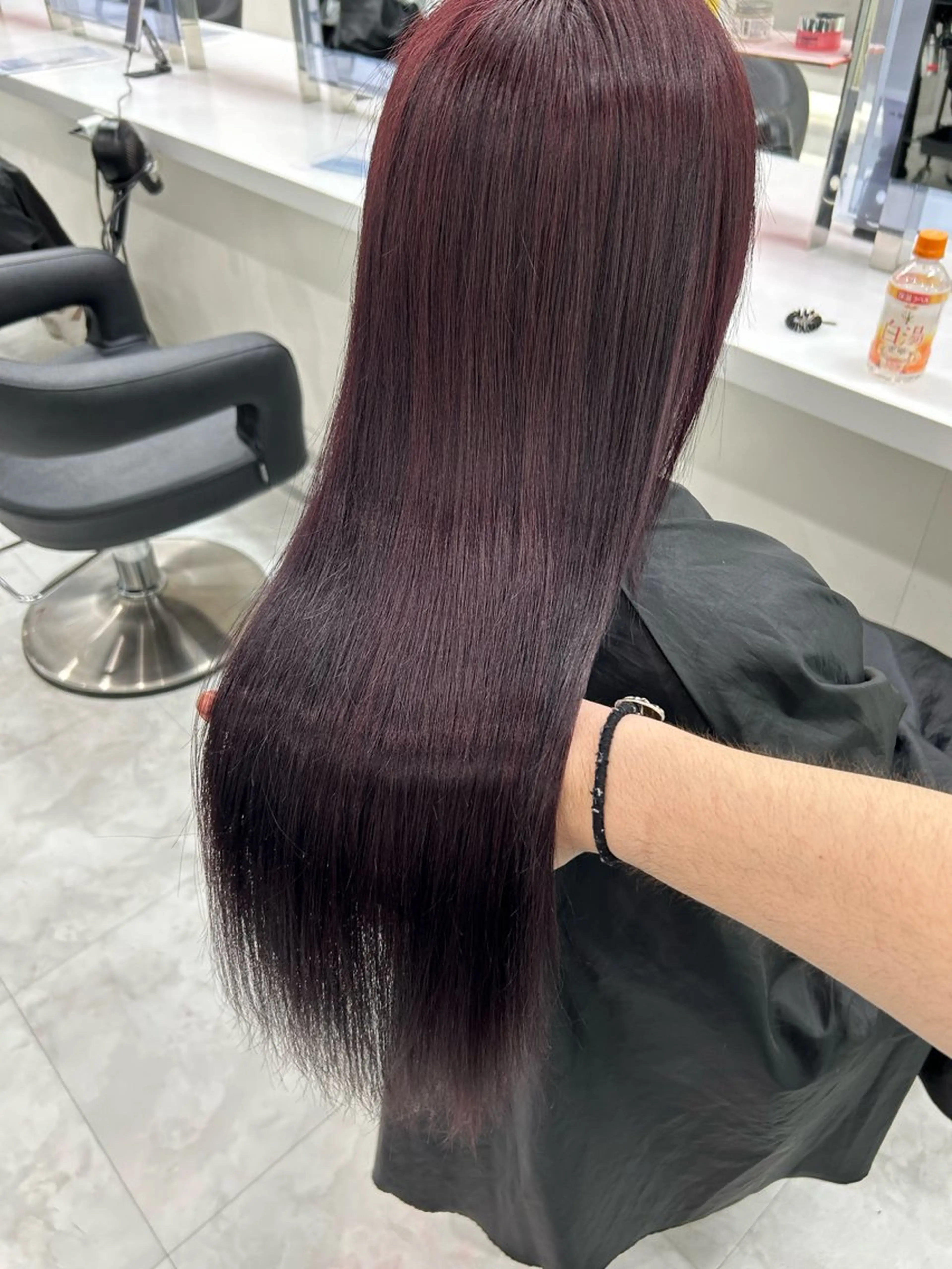 ロング カラー ヘアカラー トリートメント ヘッドスパ ヘアセット 💖透け感ベージュ KOTA💖のヘアスタイル