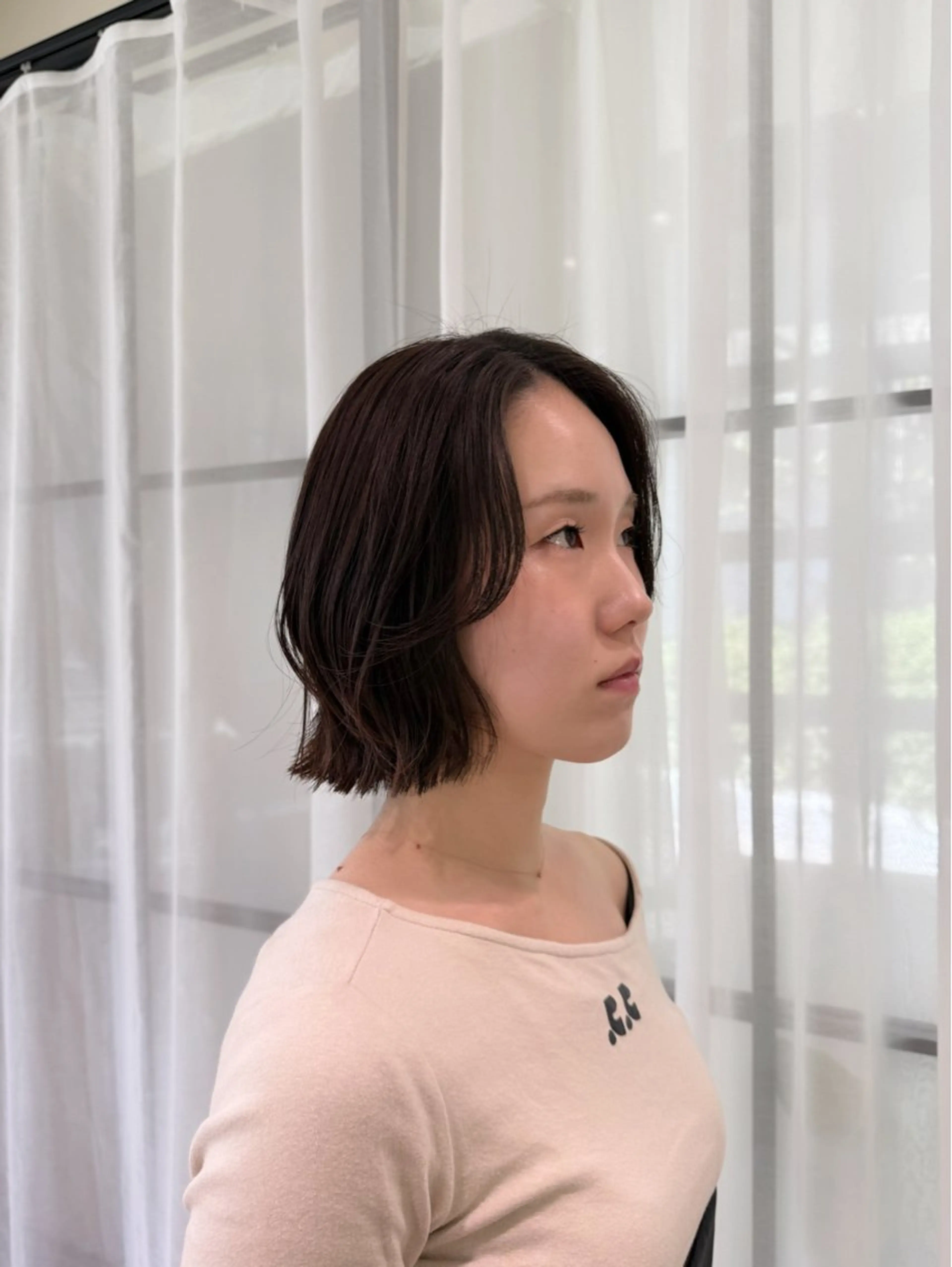 ミディアム ボブレイヤー ボブ レイヤーカット カット Lumier de mashu所属・nana/ボブ/ レイヤーカットのヘアスタイル