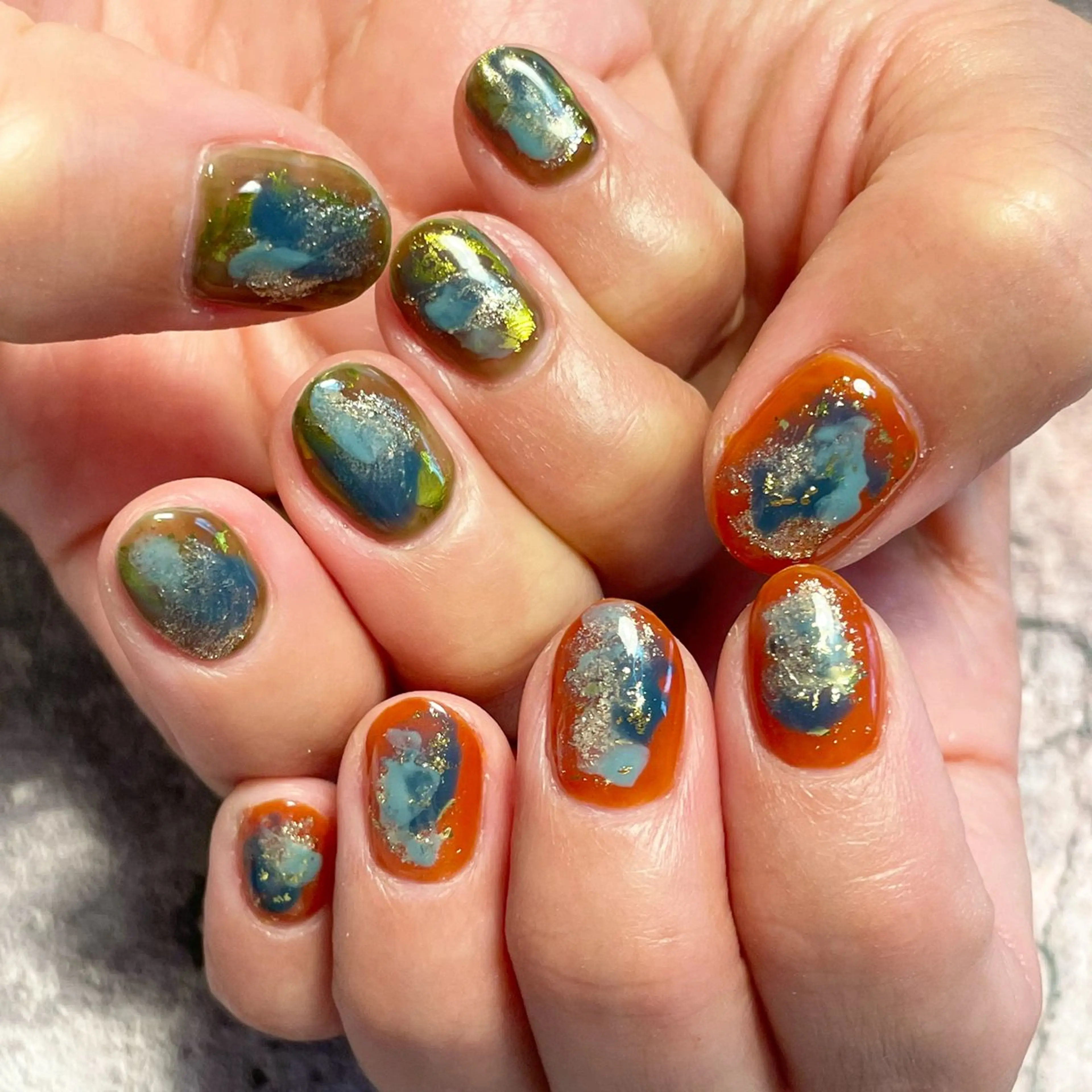 ネイル ニュアンスネイル ハンドネイル relaxation boutique LICO所属・タグチ カオリのネイルデザイン