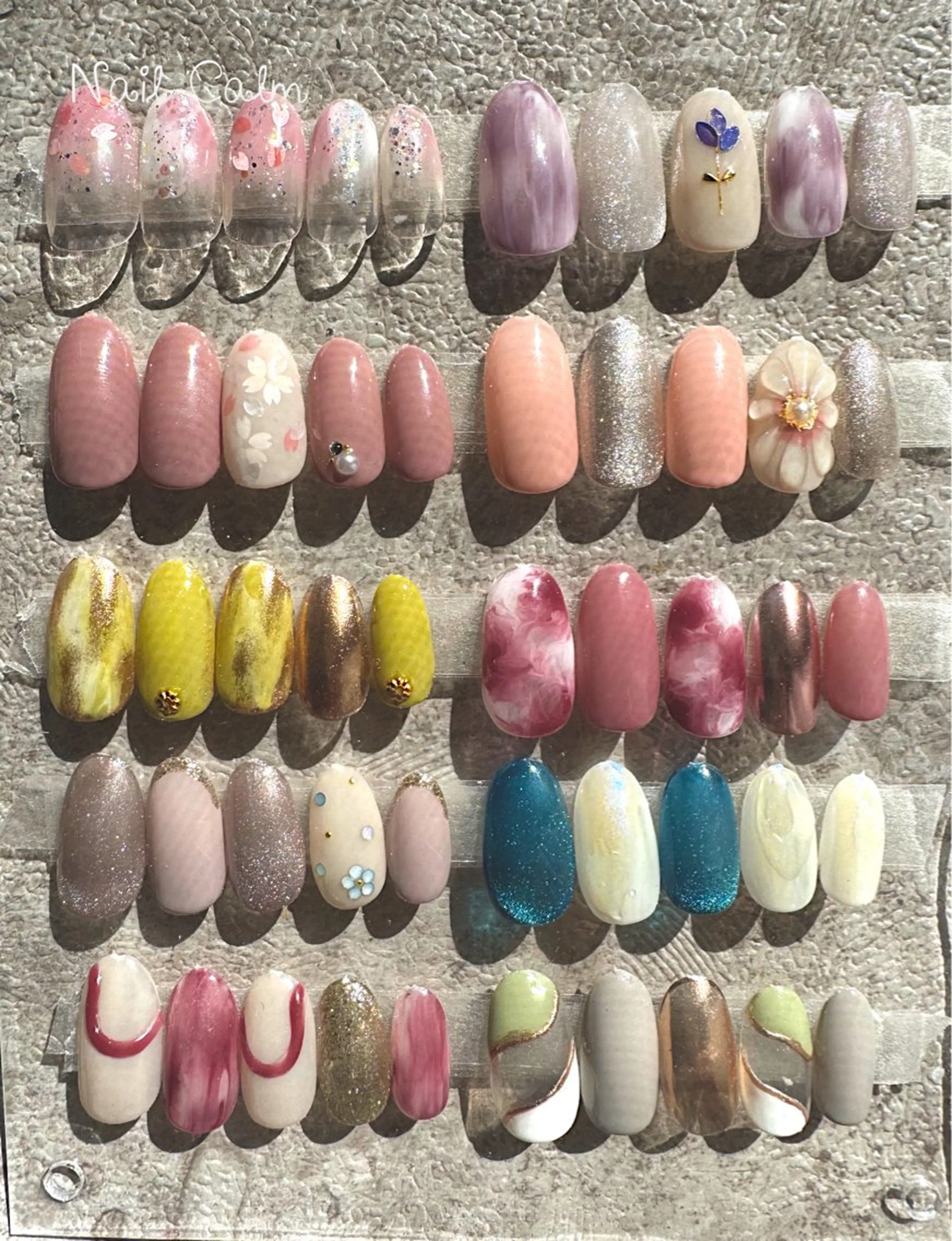 ネイル シンプルネイル 春ネイル ハンドネイル Nail Calm所属・プライベートサロン Calmのネイルデザイン