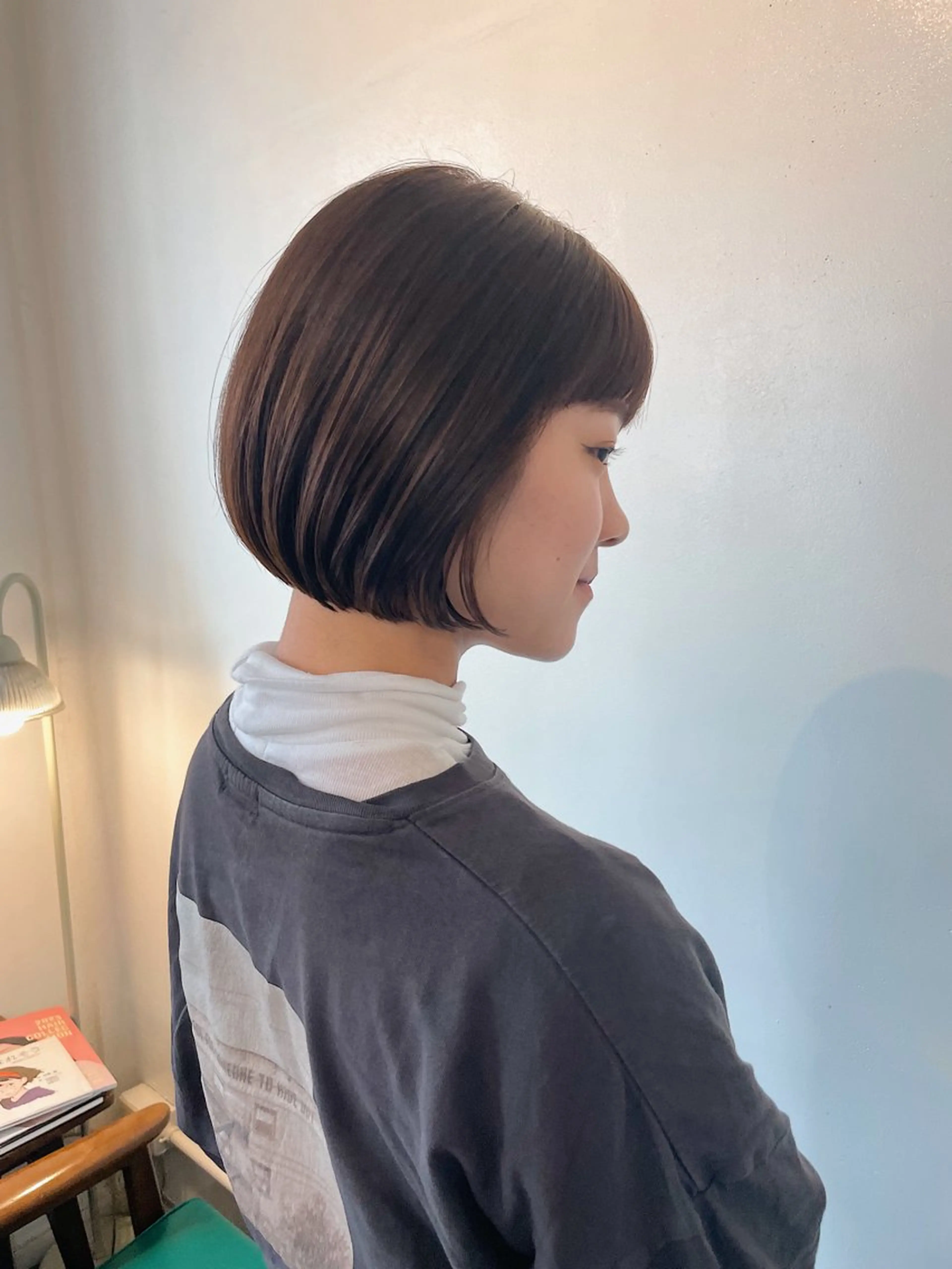 ショート カラー カット ヘアカラー トリートメント h a k u 大倉 卓人のヘアスタイル