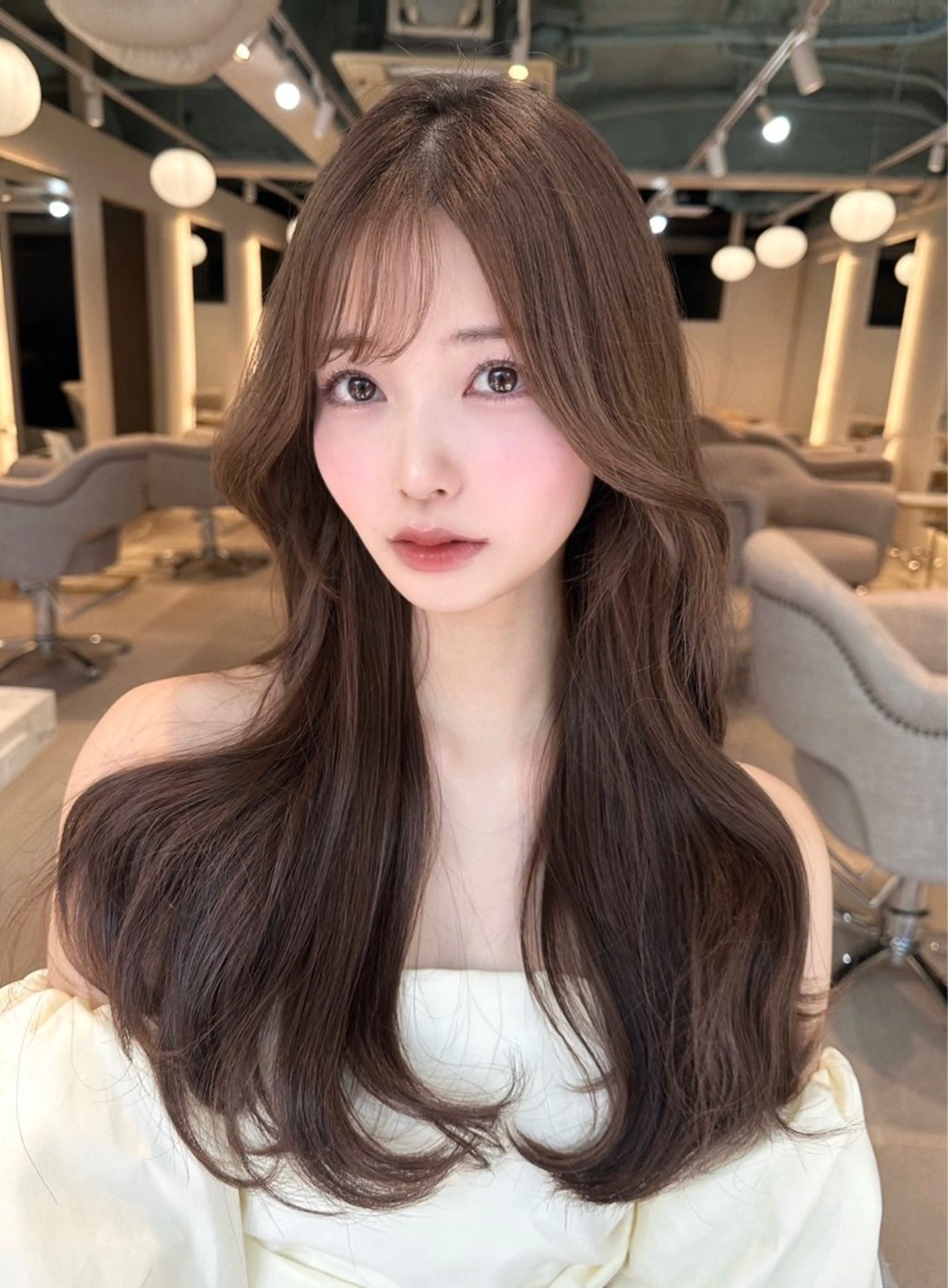 ロング カラー 𝐚𝐲𝐮𝐧𝐚 🤍のヘアスタイル