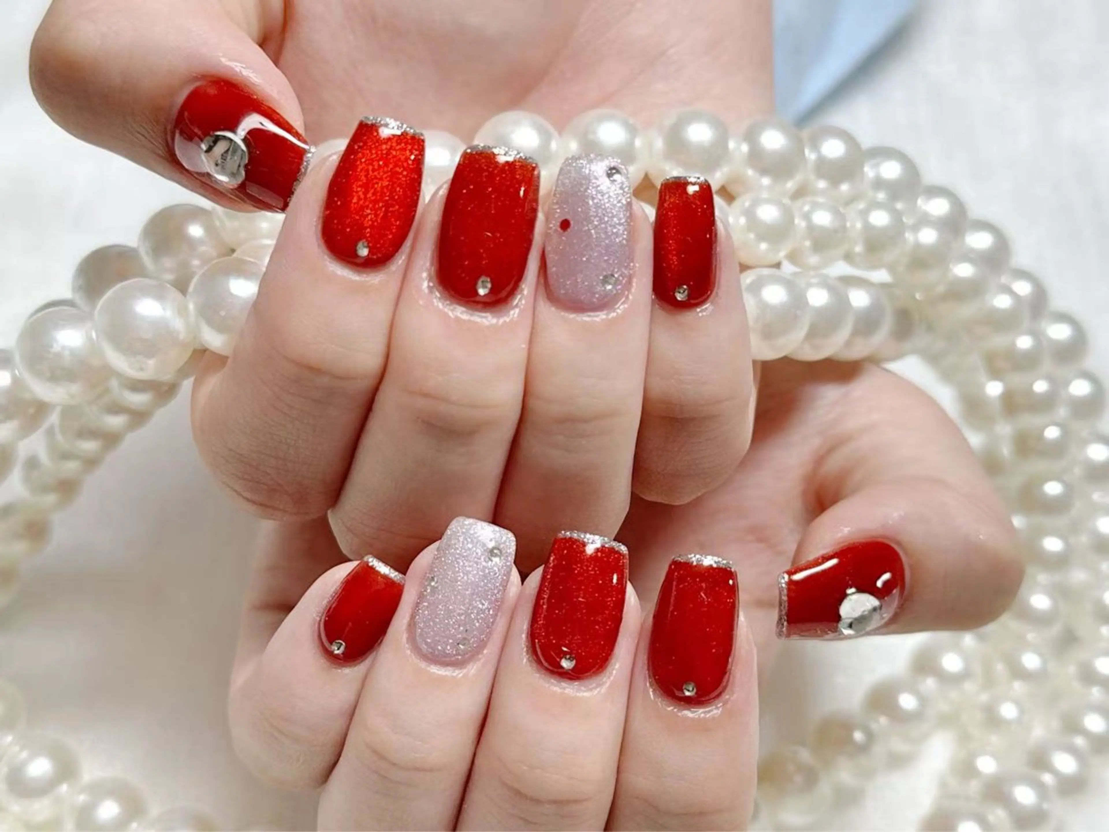 ネイル クリアネイル 成人式 フラッシュネイル フットネイル フレンチネイル 💫KASUMI 💅のネイルデザイン