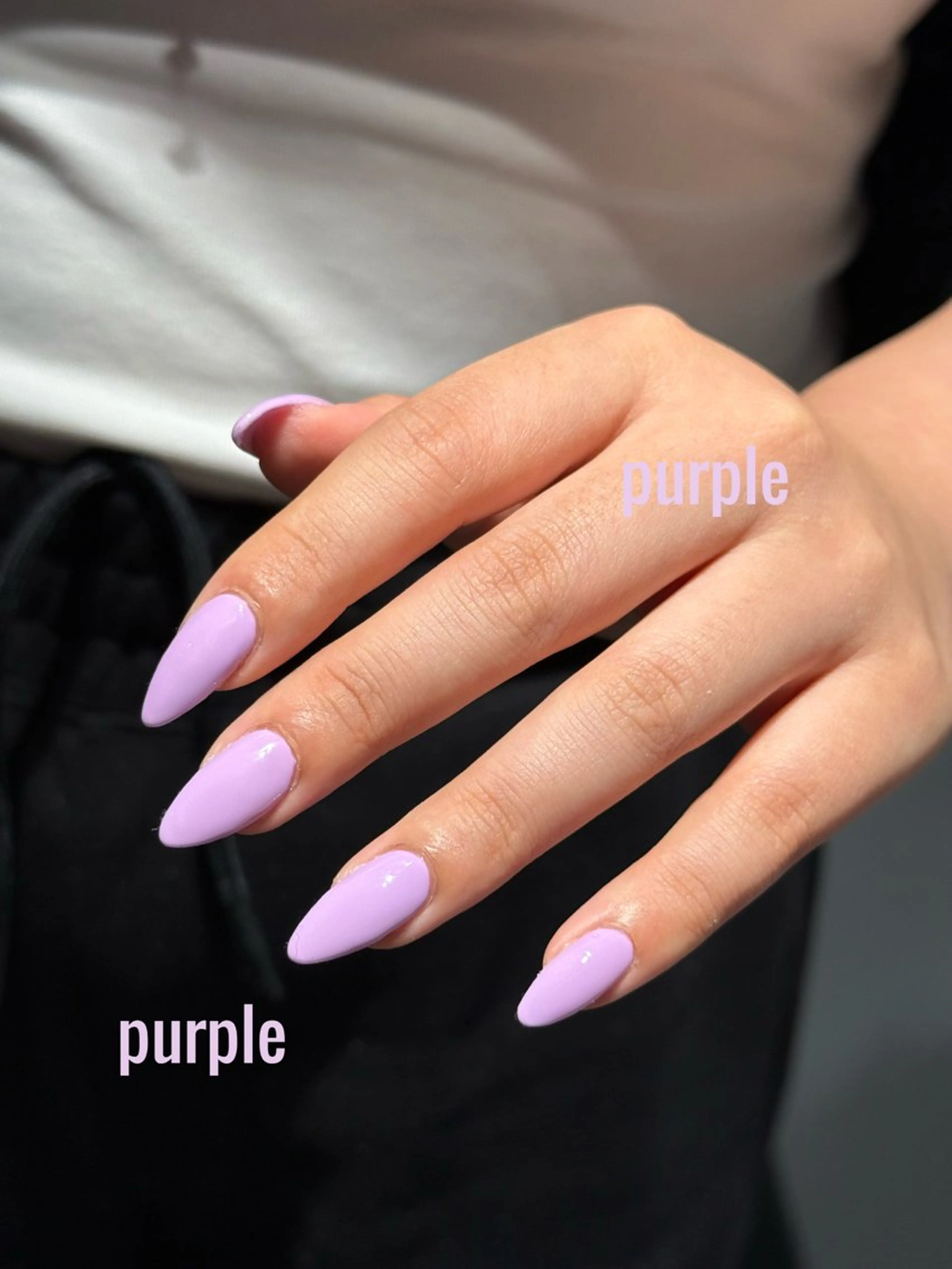 ネイル パステルネイル パープル ハンドネイル 本町NailUsaM imiKEINAのネイルデザイン