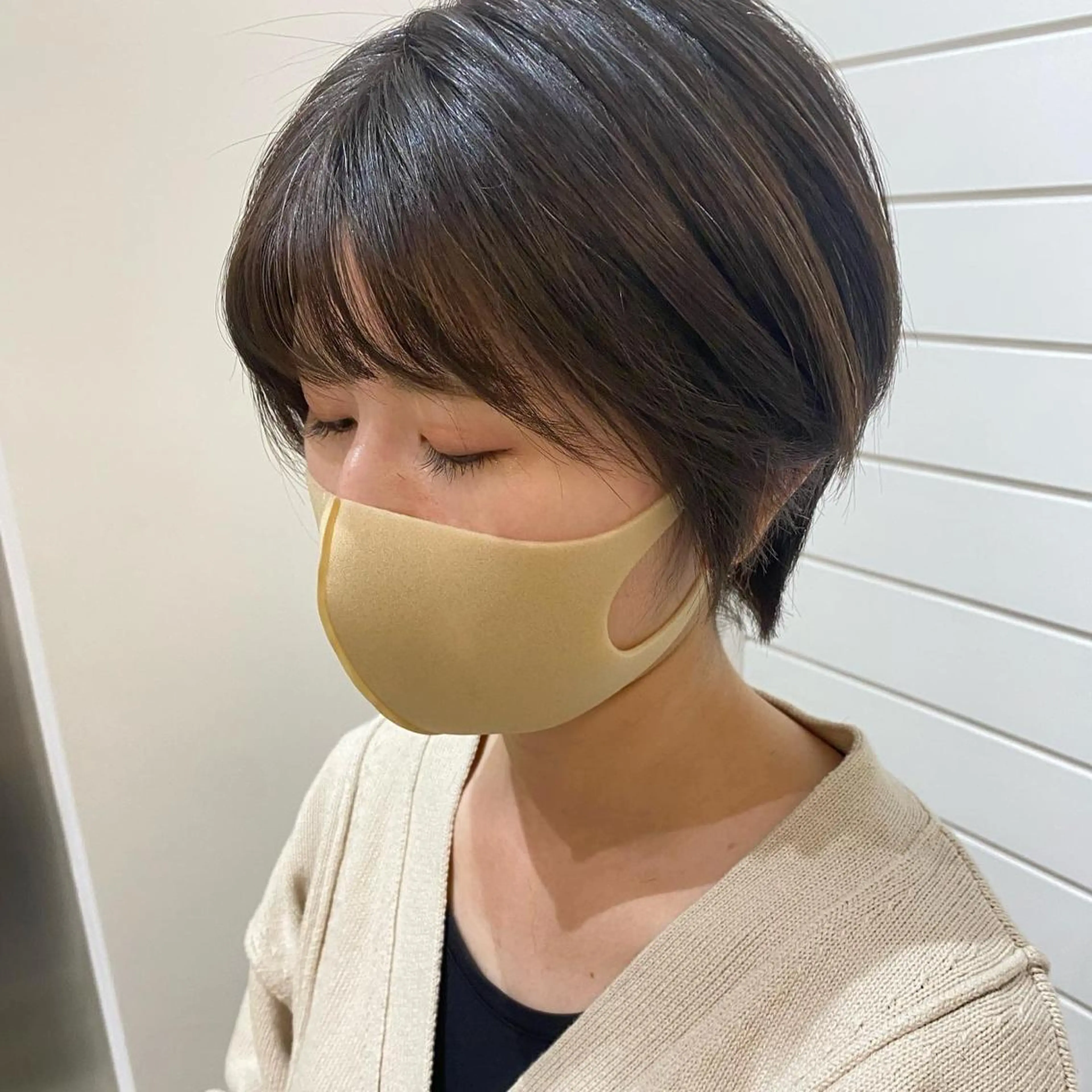 ショート ショートボブ ハンサムショート ボブ ショートヘア カット ヘアカラー トリートメント SALOWIN銀座PAYⅡ店所属・GINZARay2 風本朱里🐥のヘアスタイル