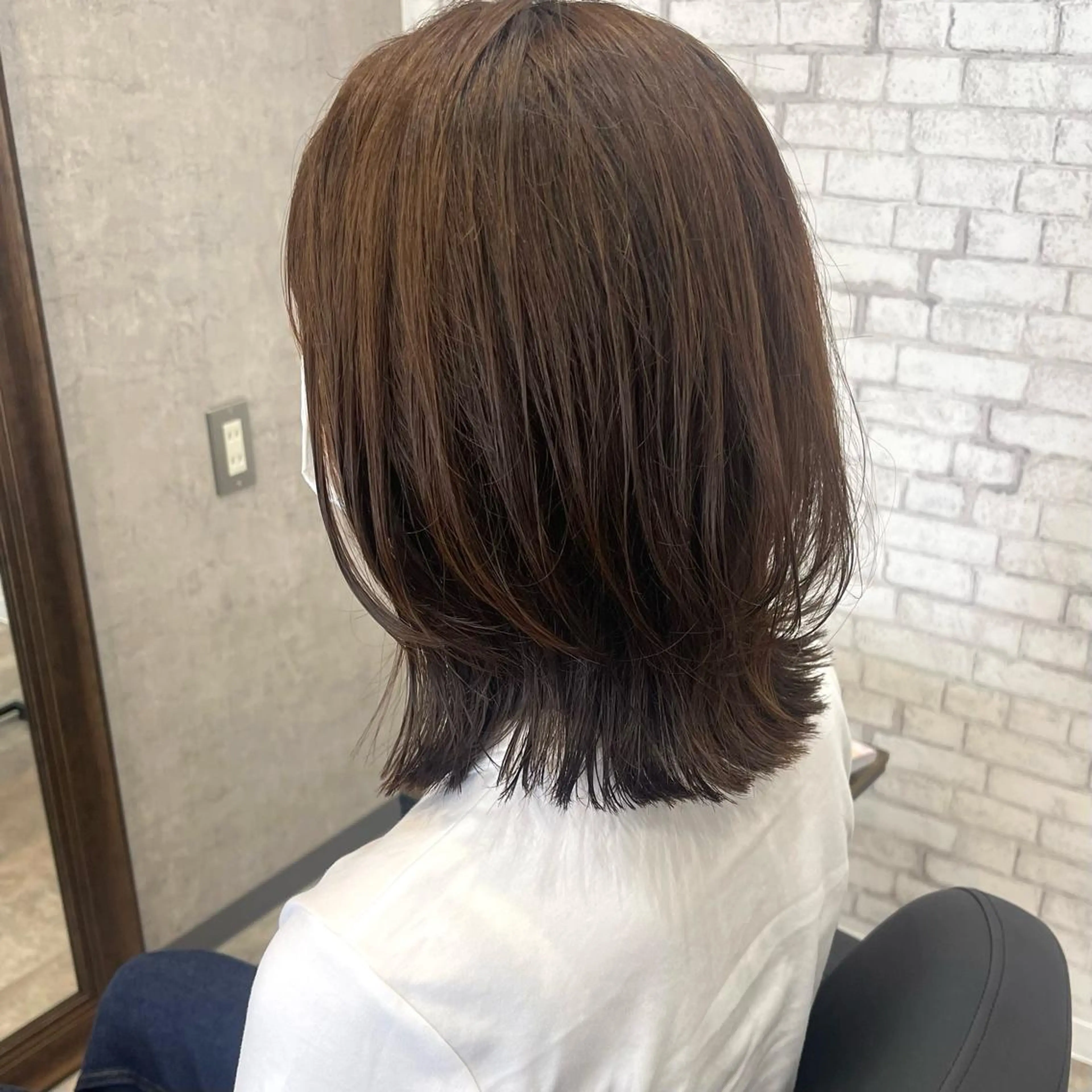 セミロング カラー ヘアアレンジ カット トリートメント ヘッドスパ merci.所属・🌻あいり merci.🌻のヘアスタイル