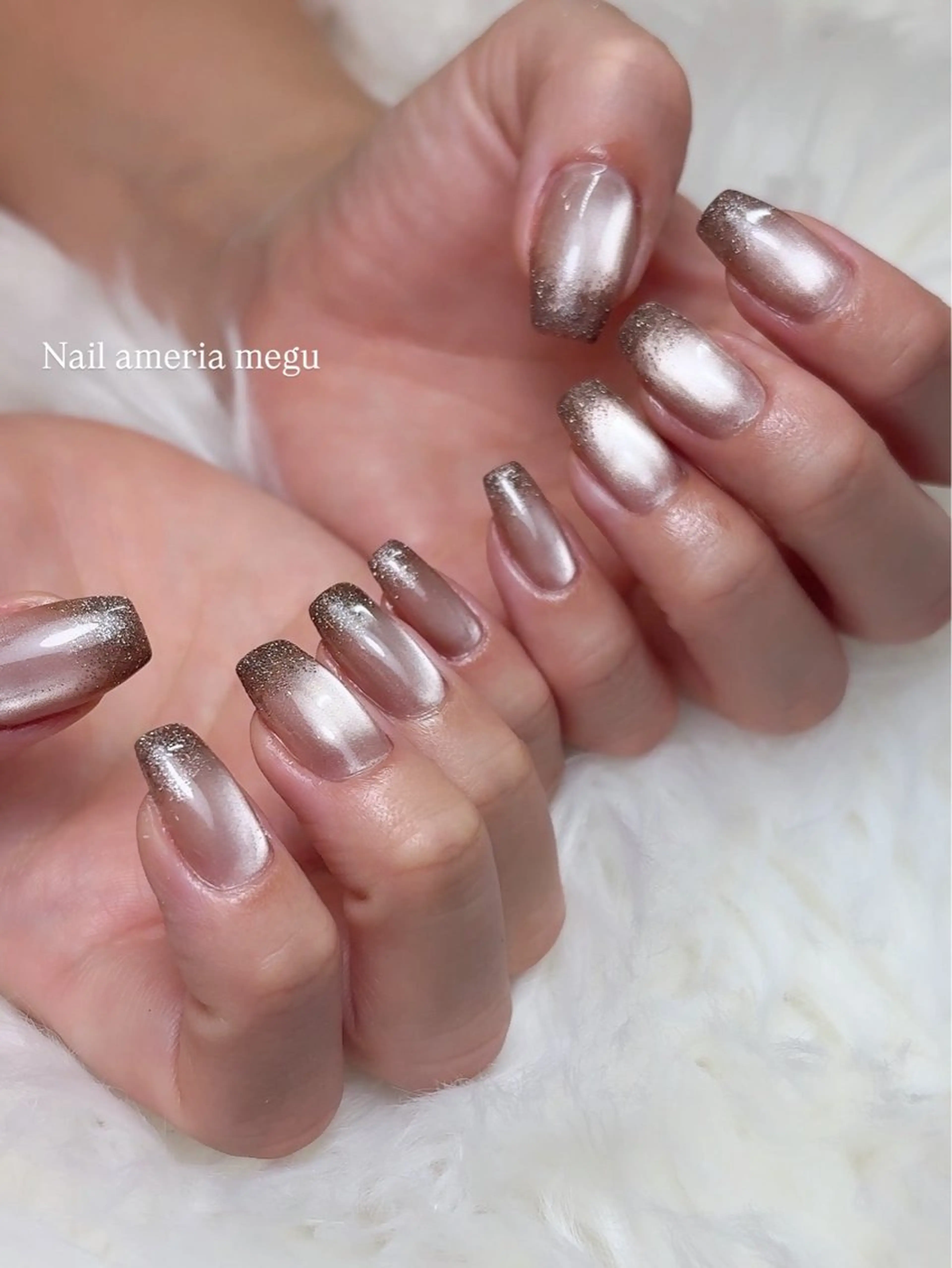 ネイル フラッシュネイル マグネットネイル ハンドネイル Nail ameria megu所属・ameria meguのネイルデザイン
