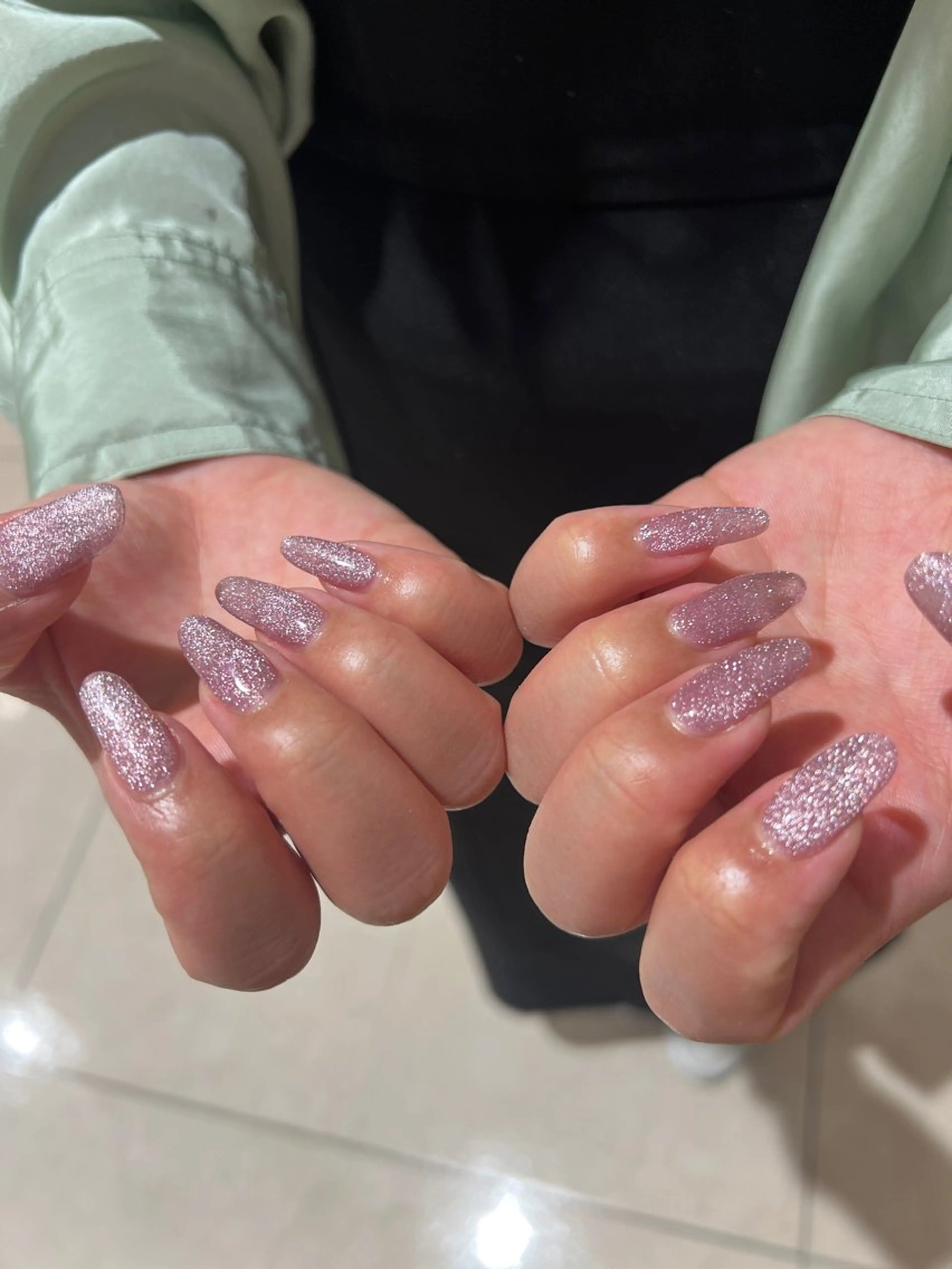 ネイル 長さ出し オフィスネイル シンプルネイル ハンドネイル 個性派ニュアンス nuts nail所属・【池袋】nuts nail なつみのネイルデザイン