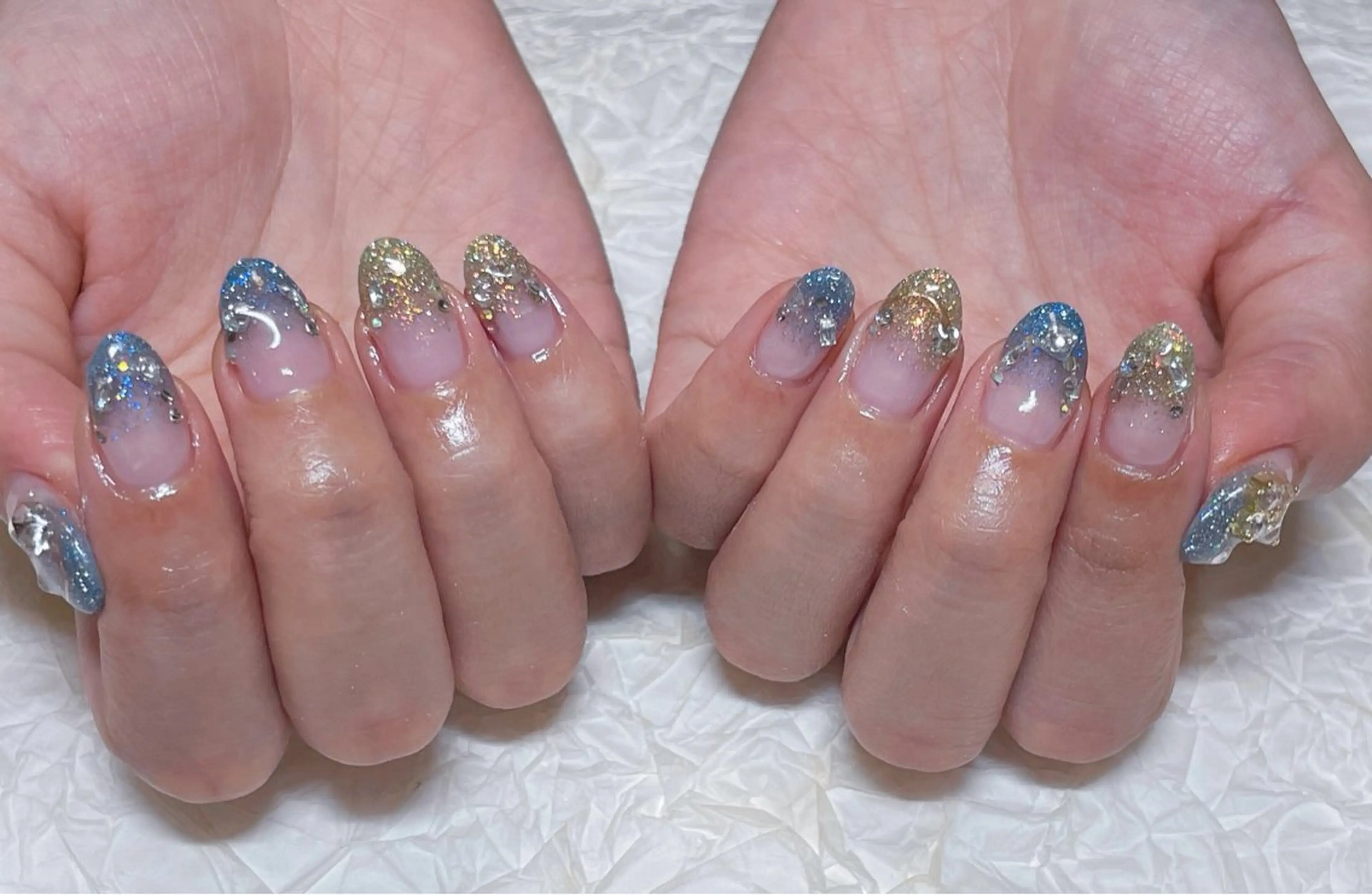 ネイル アートネイル チークネイル ジェルネイル グラデーション マグネットネイル ハンドネイル ゆ か_Nails💫のネイルデザイン