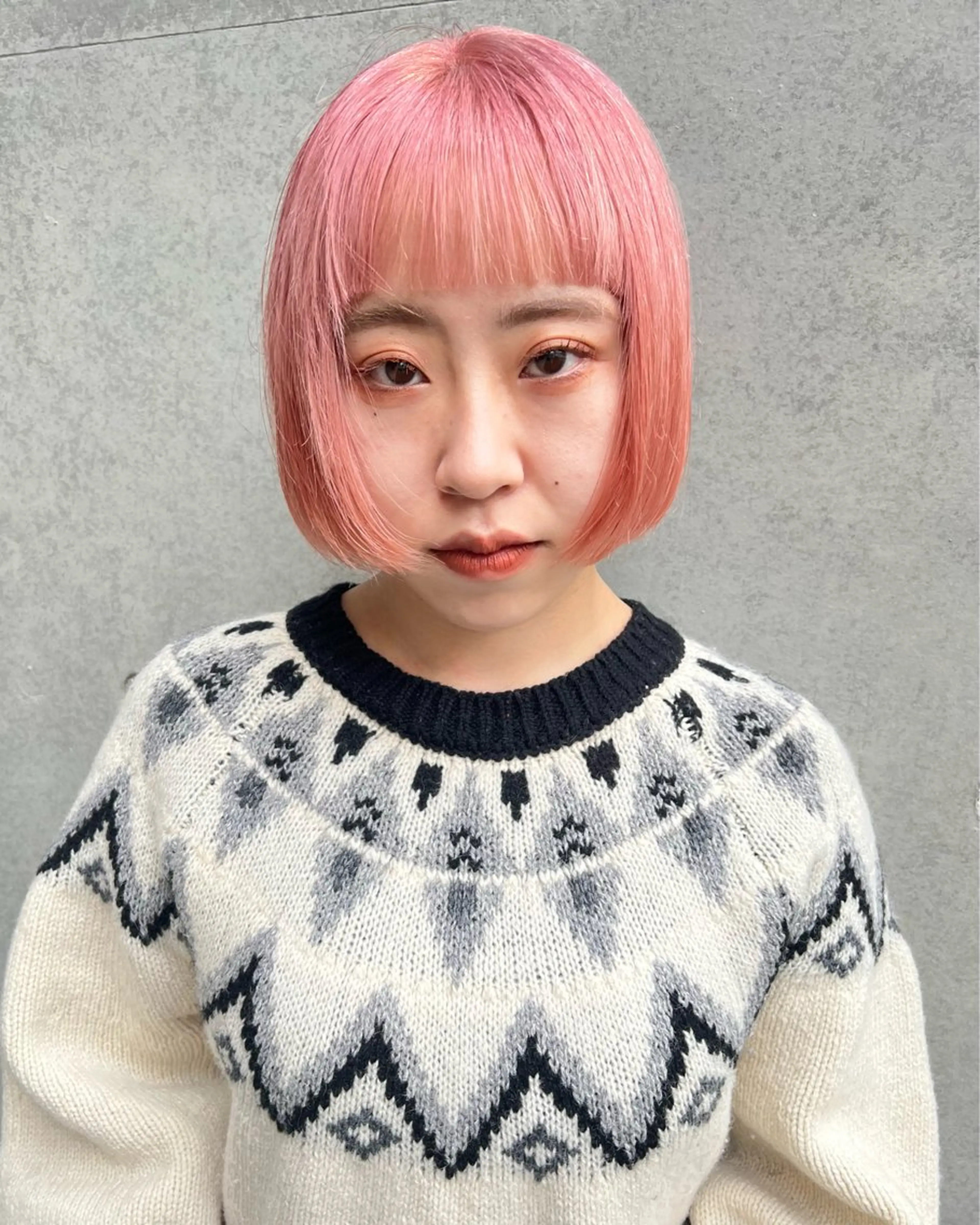 ミディアム カラー ハイトーンカラー 🍈yurina パーマ🍈のヘアスタイル