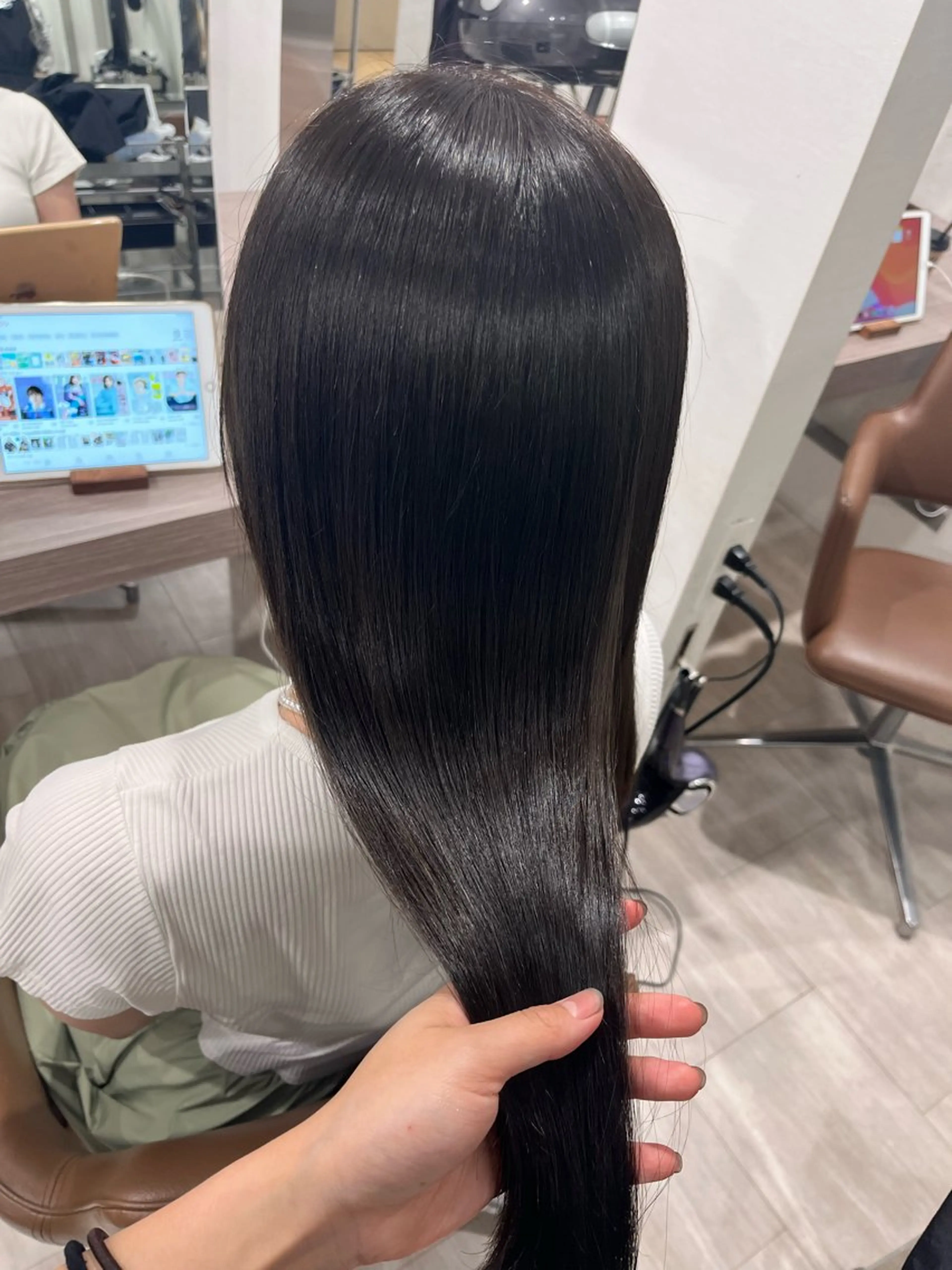 セミロング 美髪×縮毛矯正 水上真由美😘のヘアスタイル