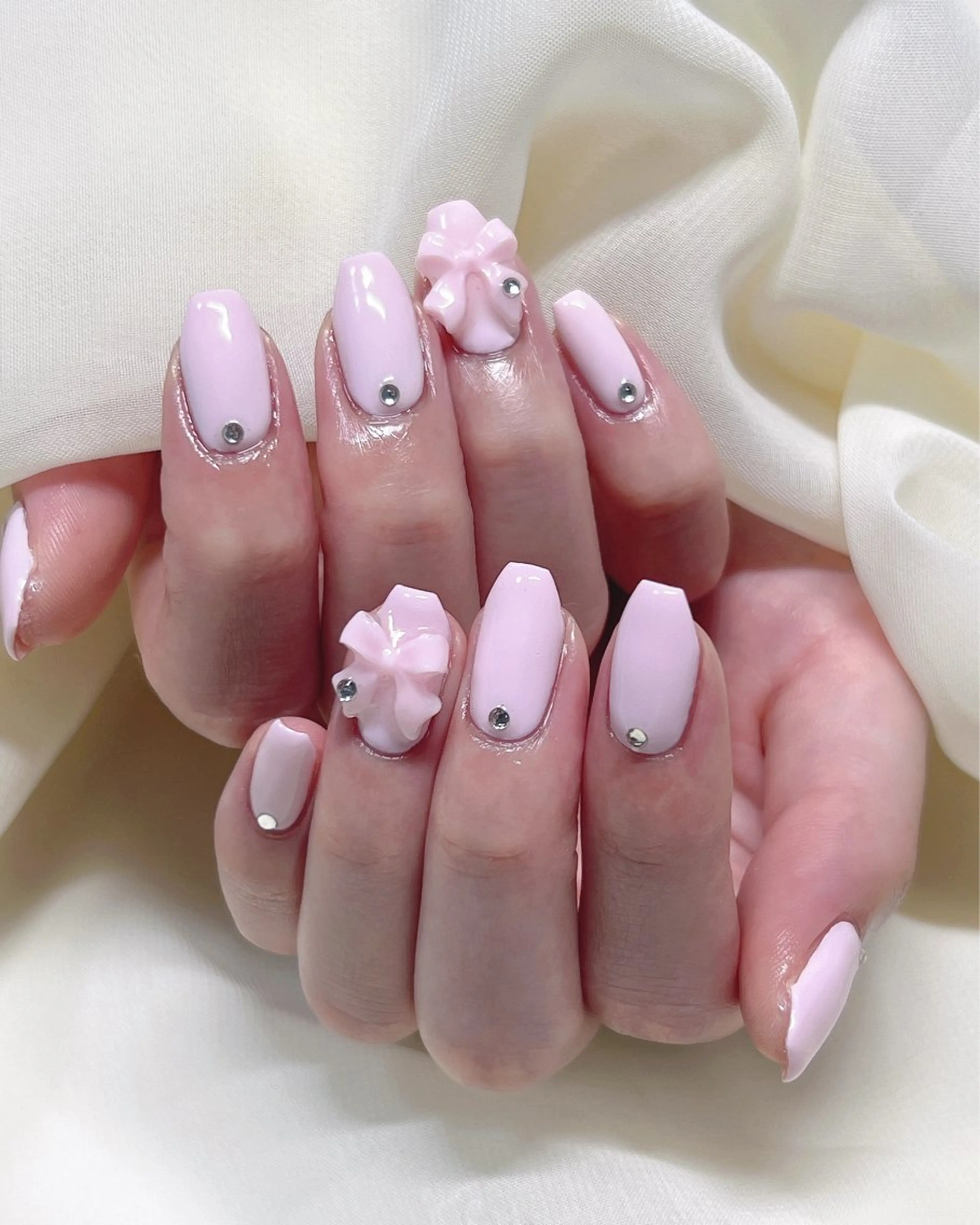 ネイル ワンカラーネイル ピンク nail salon MUAのネイルデザイン