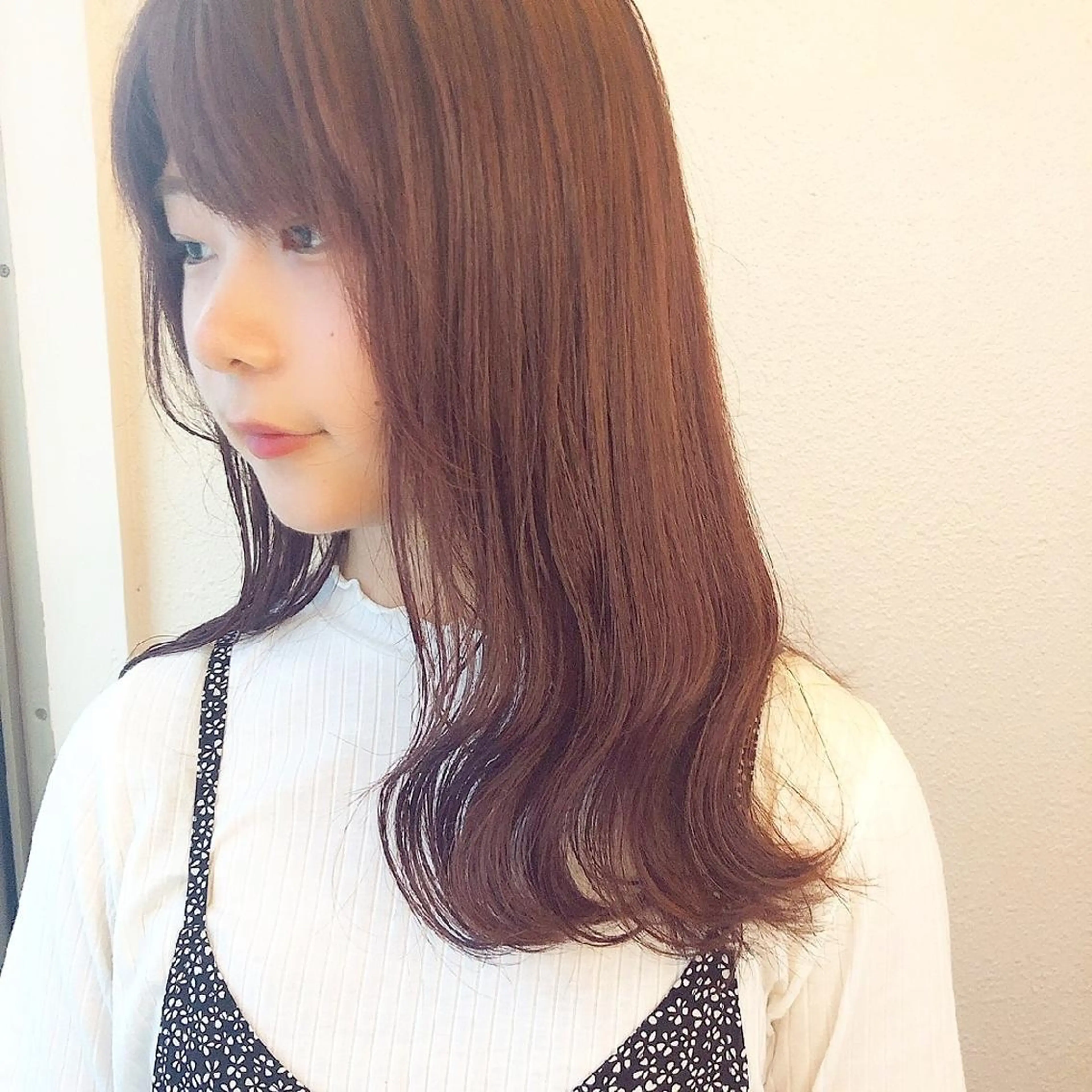 セミロング カラー ヘアアレンジ ブリーチ ピンクカラー カット ヘアカラー 竹内啓太 ボブのヘアスタイル