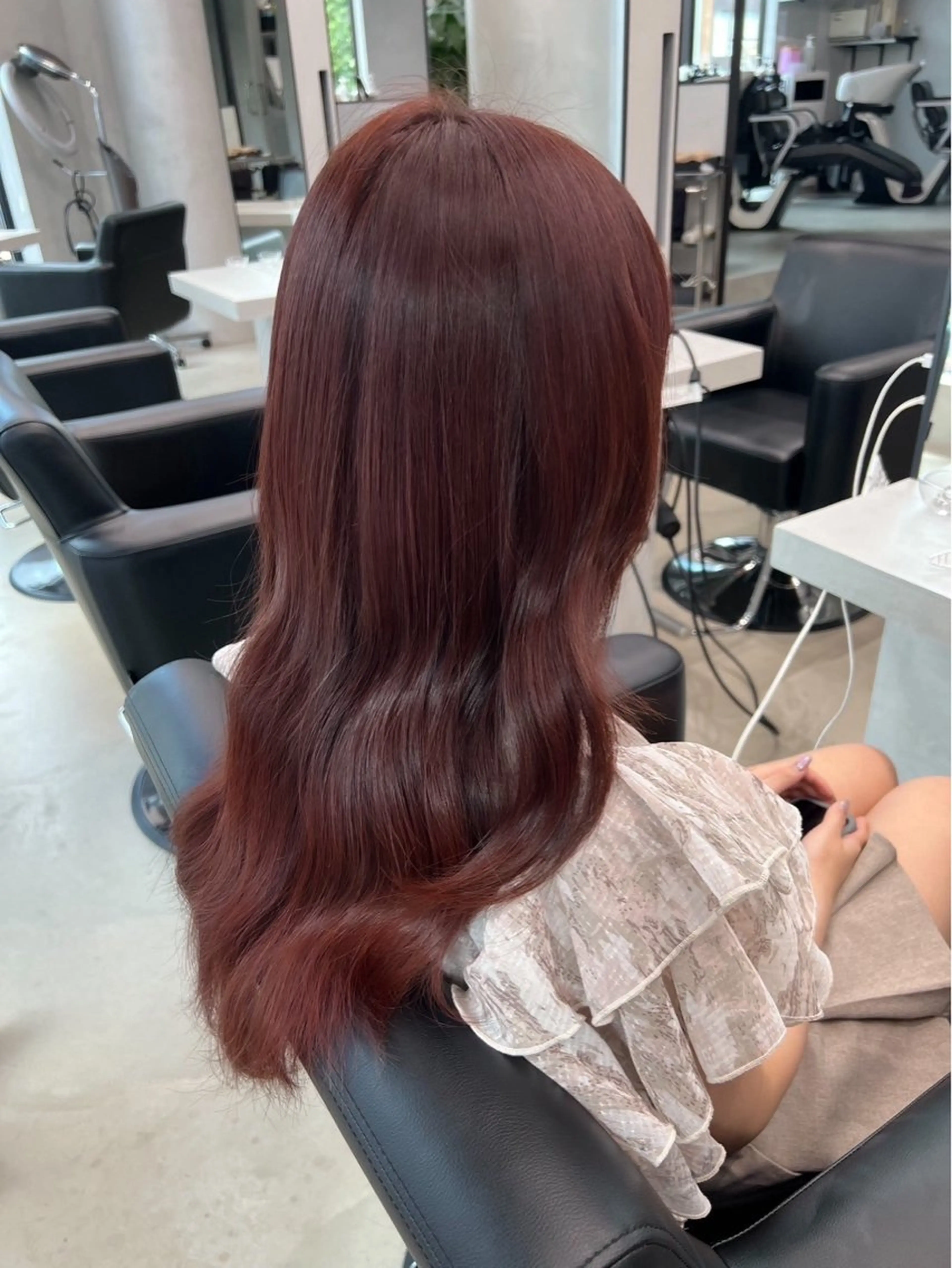 ロング カラー navile 銀座 角田 龍太のヘアスタイル