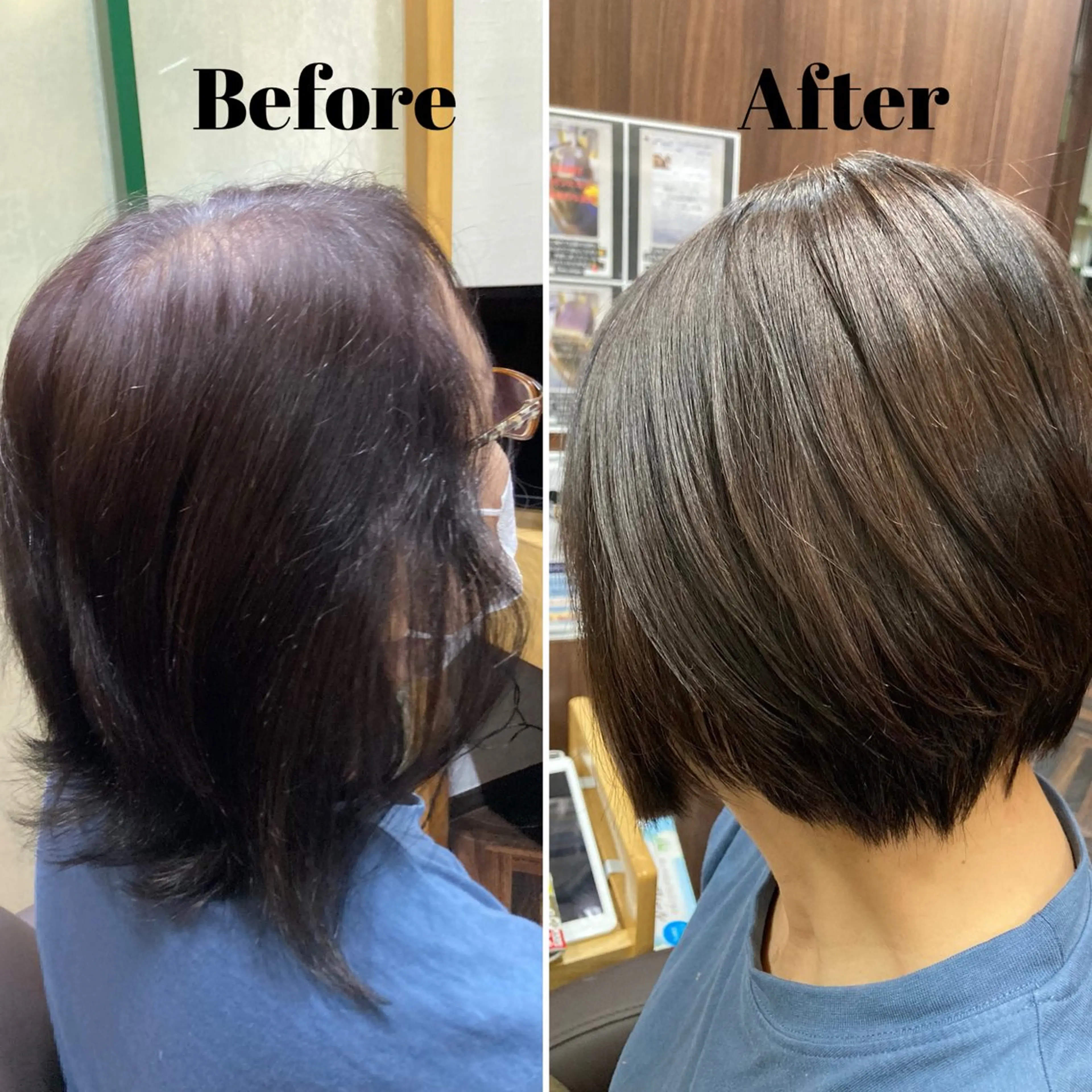 ミディアム katae sayoriのヘアスタイル