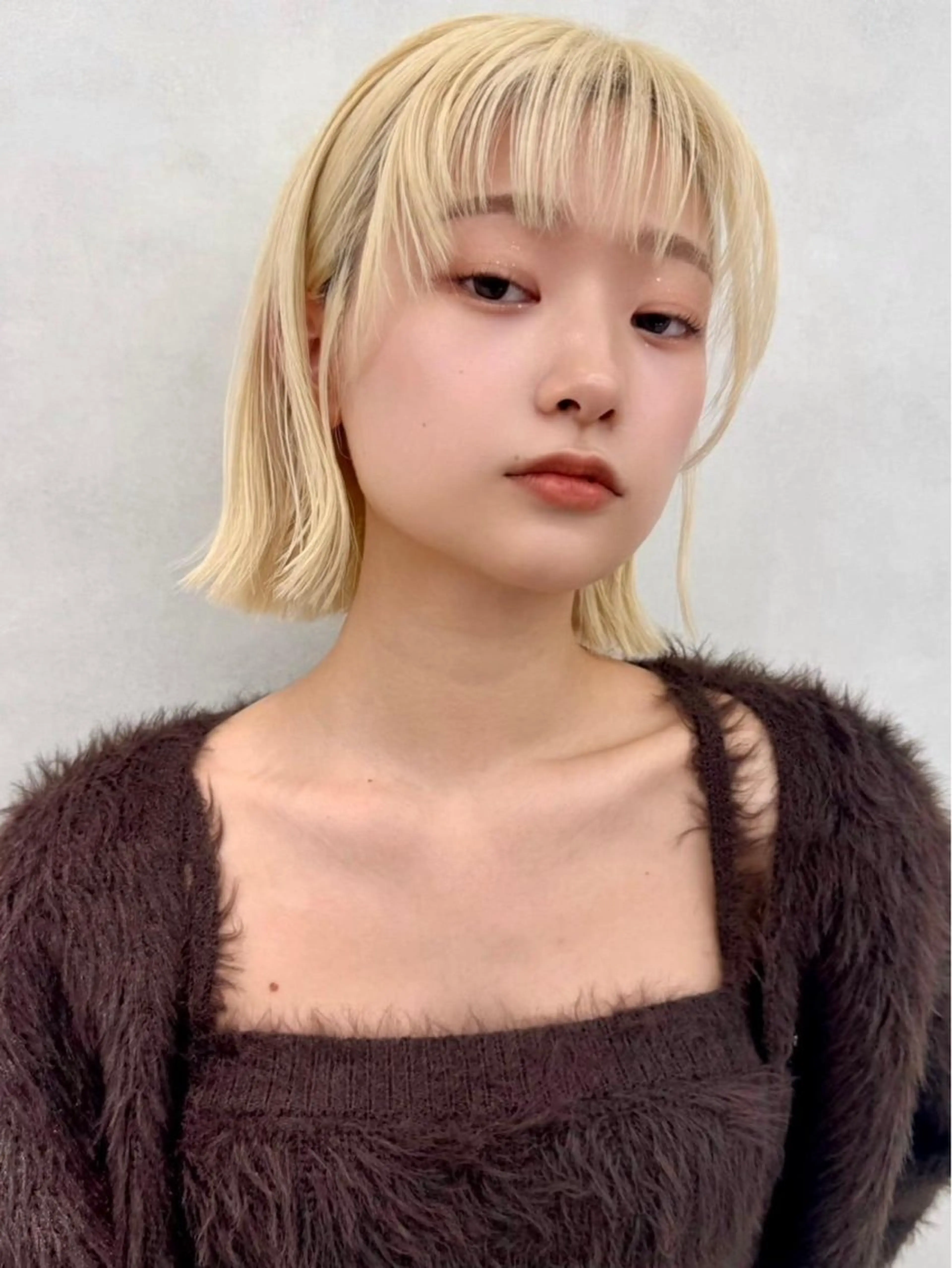 セミロング カラー カット ヘアカラー 🇰🇷韓国レイヤー 艶カラー／田川佑紀のヘアスタイル