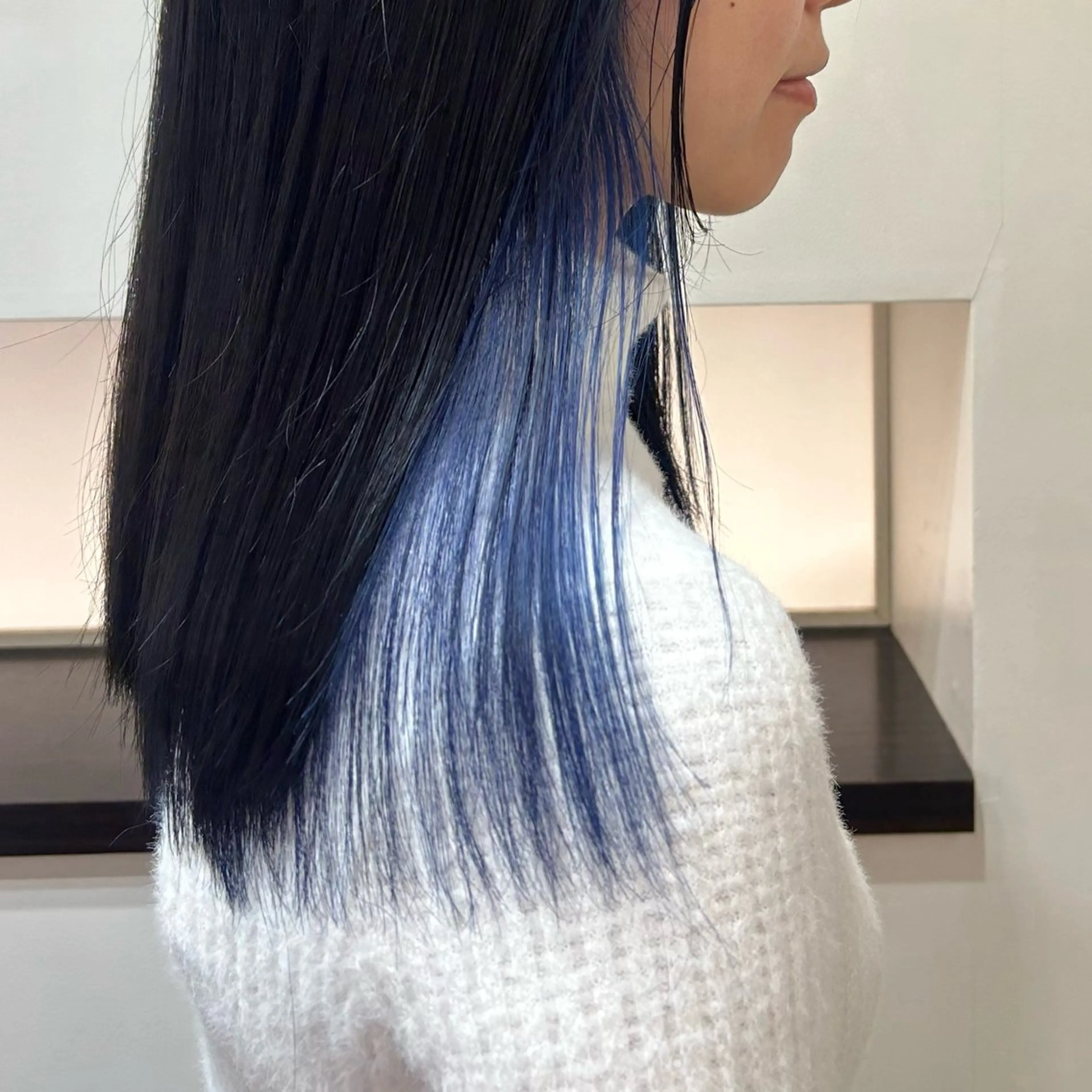 カラー ブルーカラー ❣️星野のあ❣️ 優しいダブルブリーチのヘアスタイル