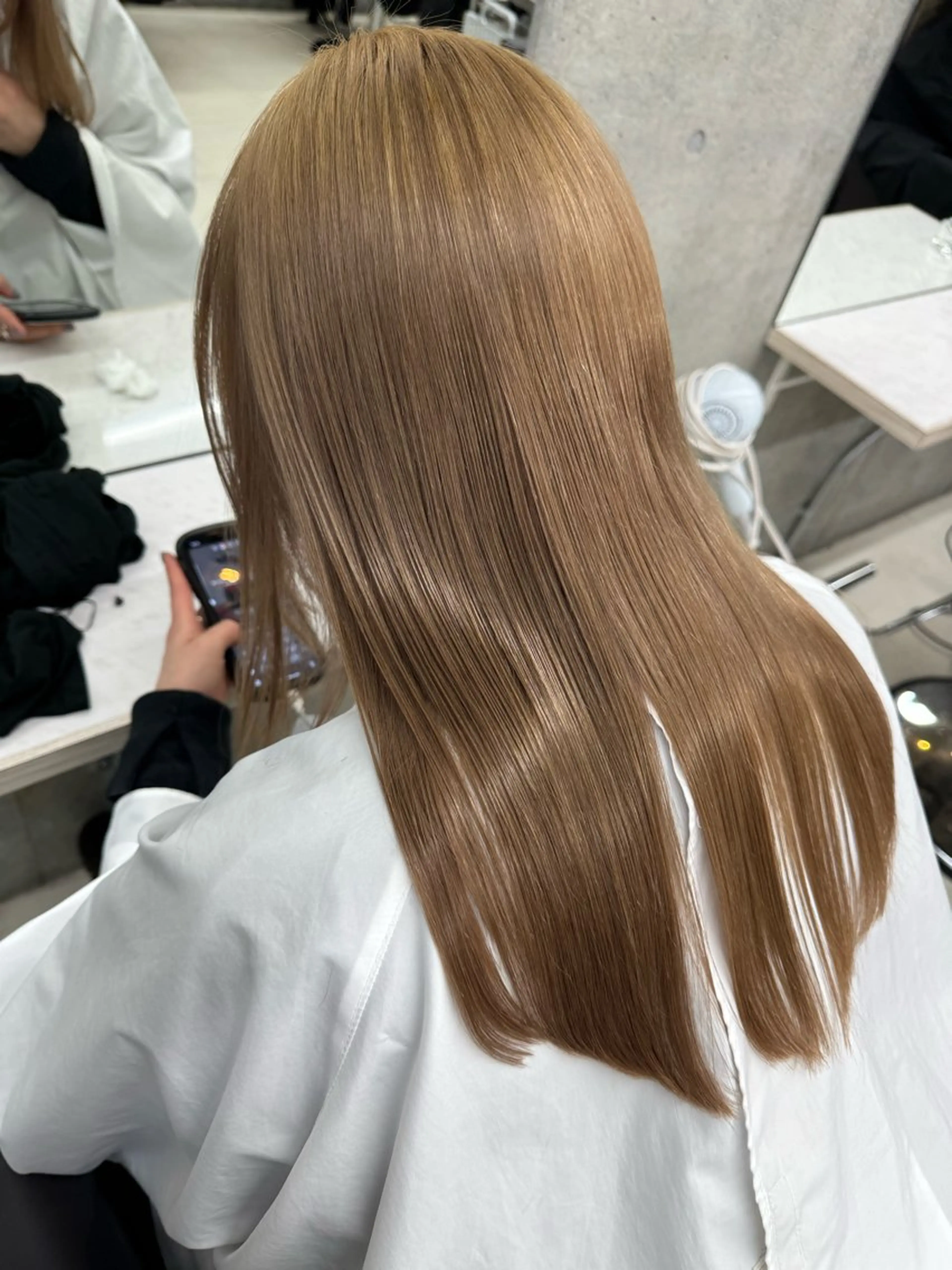 セミロング うる艶ヘア♡韓国好き 透明感　shotaのヘアスタイル