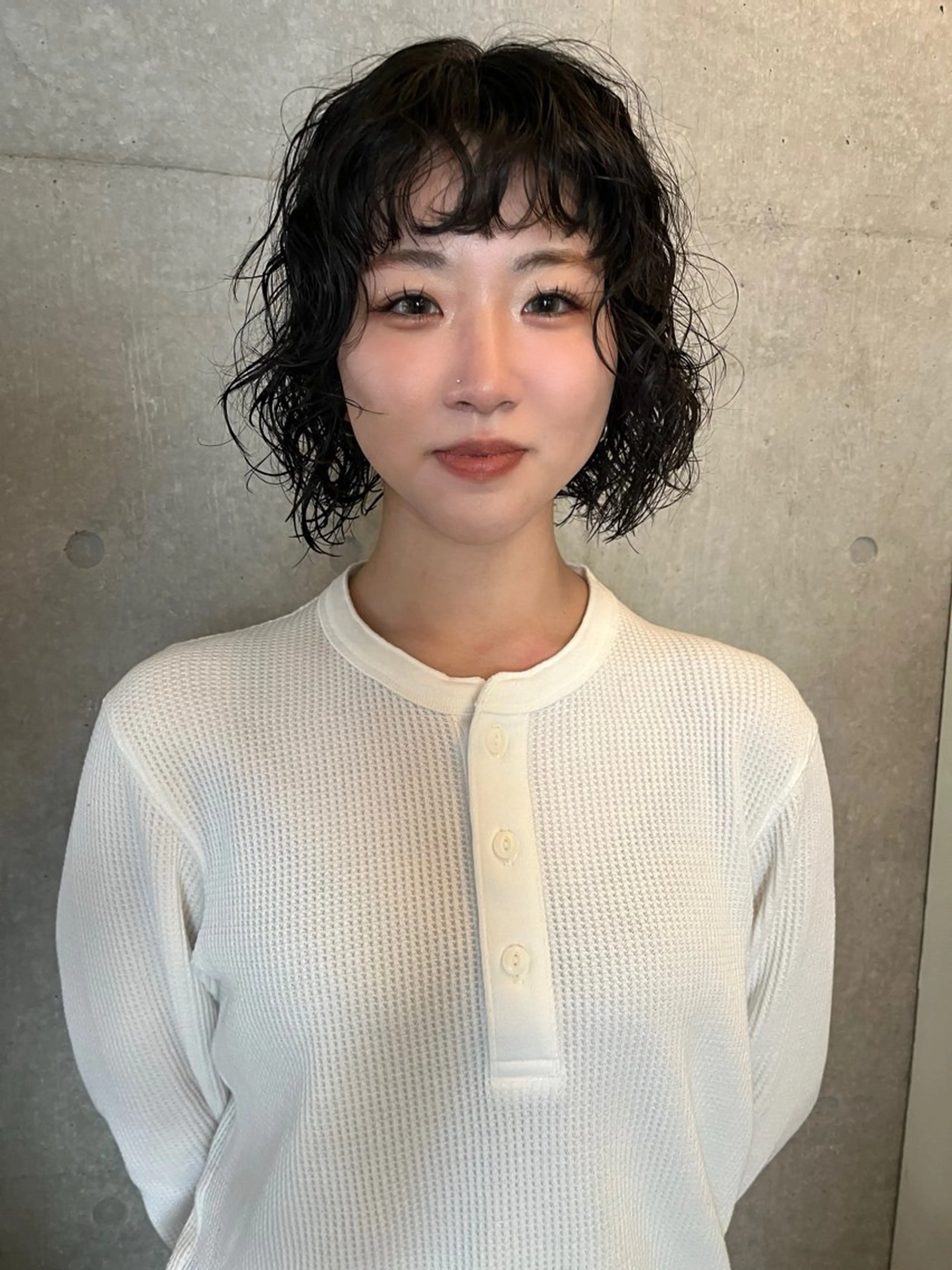 ショート ボブレイヤー ボブ レイヤーカット レイヤーカット\ウル フ　chinatsuのヘアスタイル