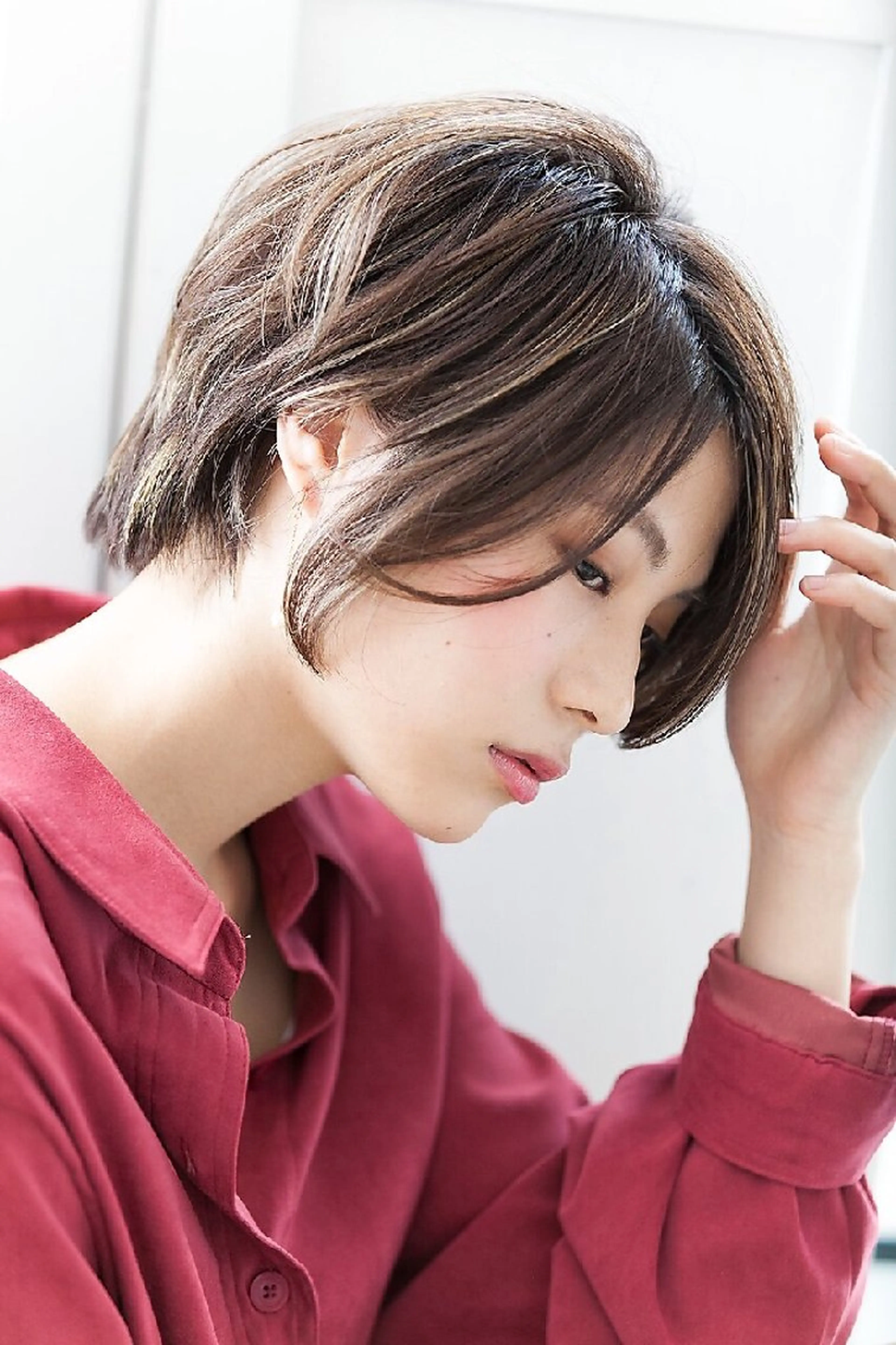 ショート カラー オーガニックカラー 似合わせカット トリートメント 24時間営業中‼️ 髪質改善/美容師レムのヘアスタイル