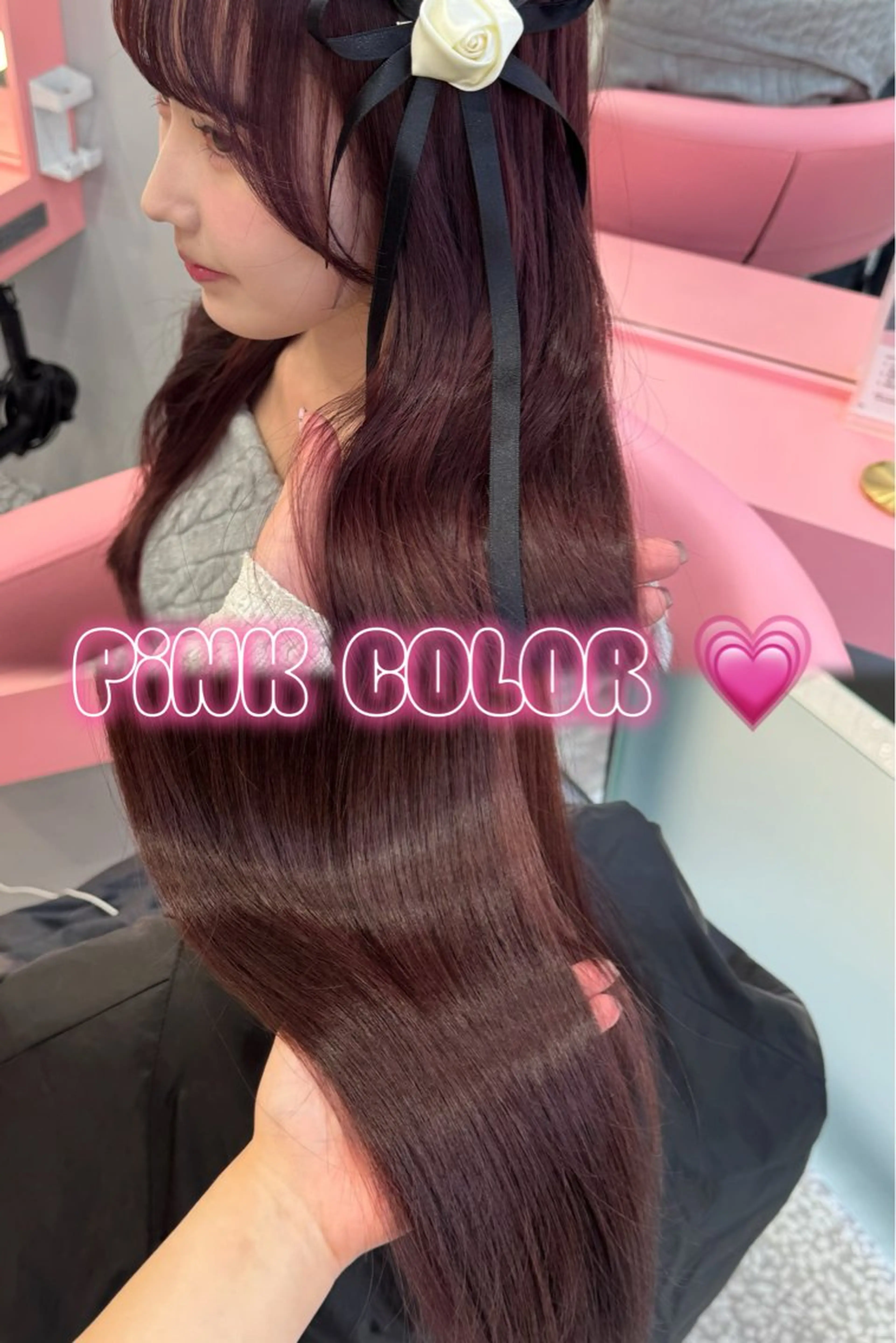 ロング ヘアカラー トリートメント VOTAN shibuya所属・REINA𓍯/ 透明感カラー/顔周りのヘアスタイル