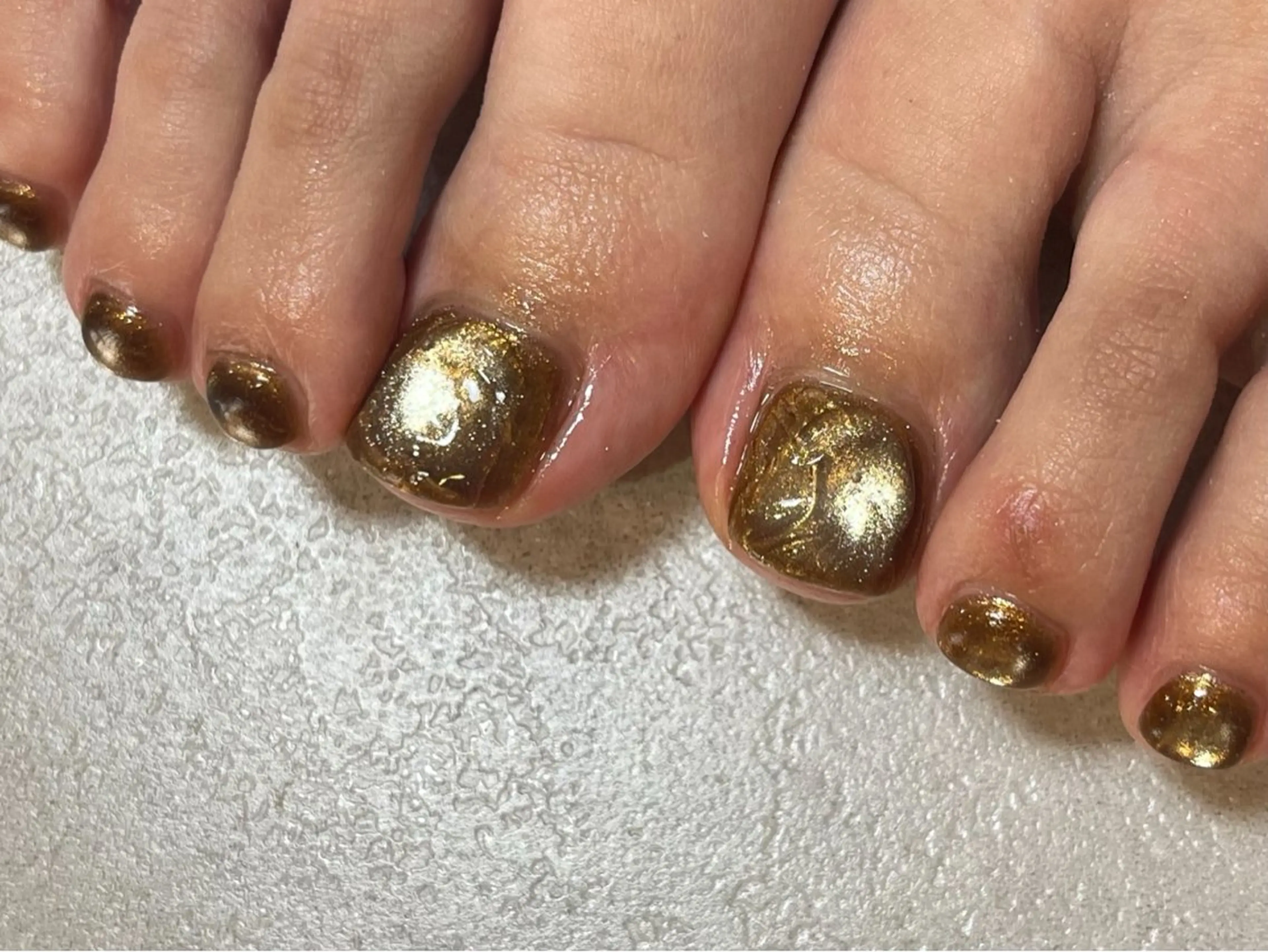 (オフあり)フットニュアンスネイルの写真